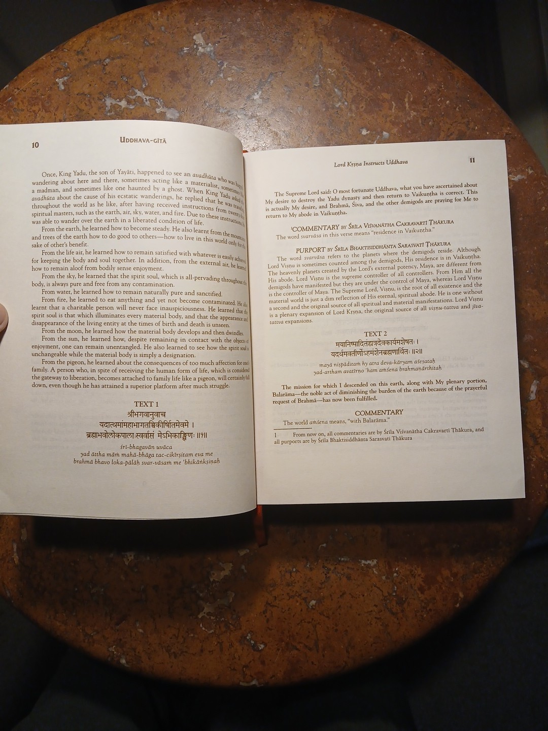The UDDHAVA GITA, Original Sanskrit Text, Roman Transliteration And Translation