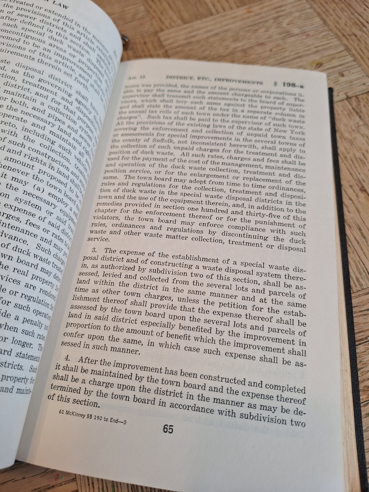 McKINNEY’S CONSOLIDATED LAWS OF NEW YORK ANNOTATED BOOK 61 TOWN LAW HARD COVER