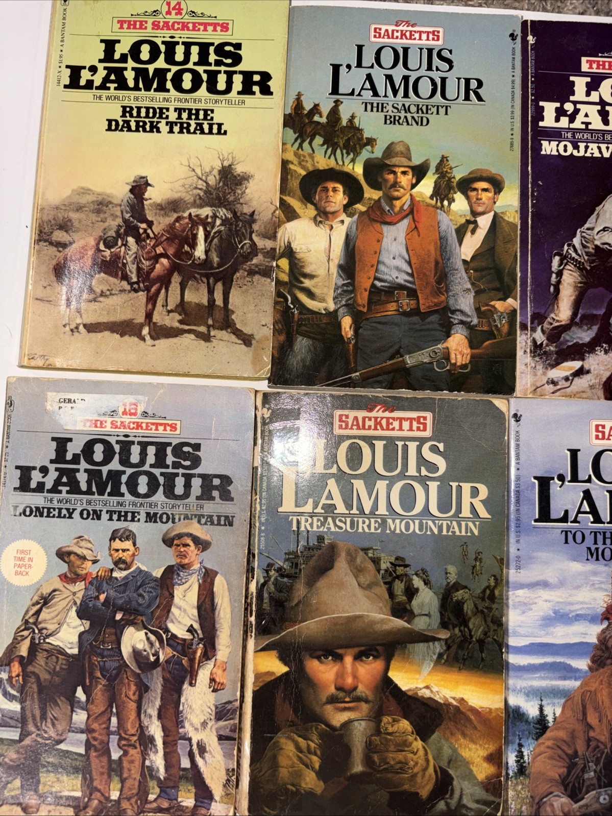 Complete Set Series Lot of 19 Sackett Family Saga Books by Louis L’Amour Set 17