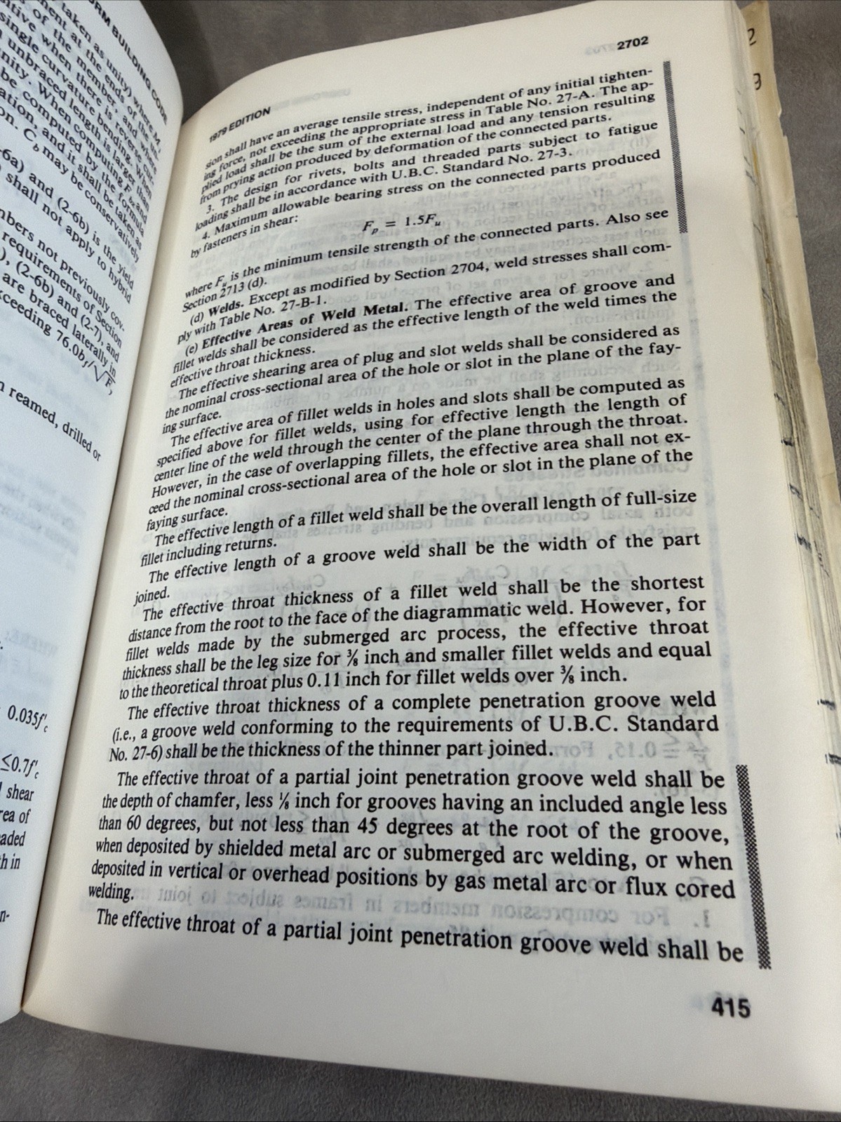1979 Uniform Building Code ICBO Vintage Construction Contractor Manual