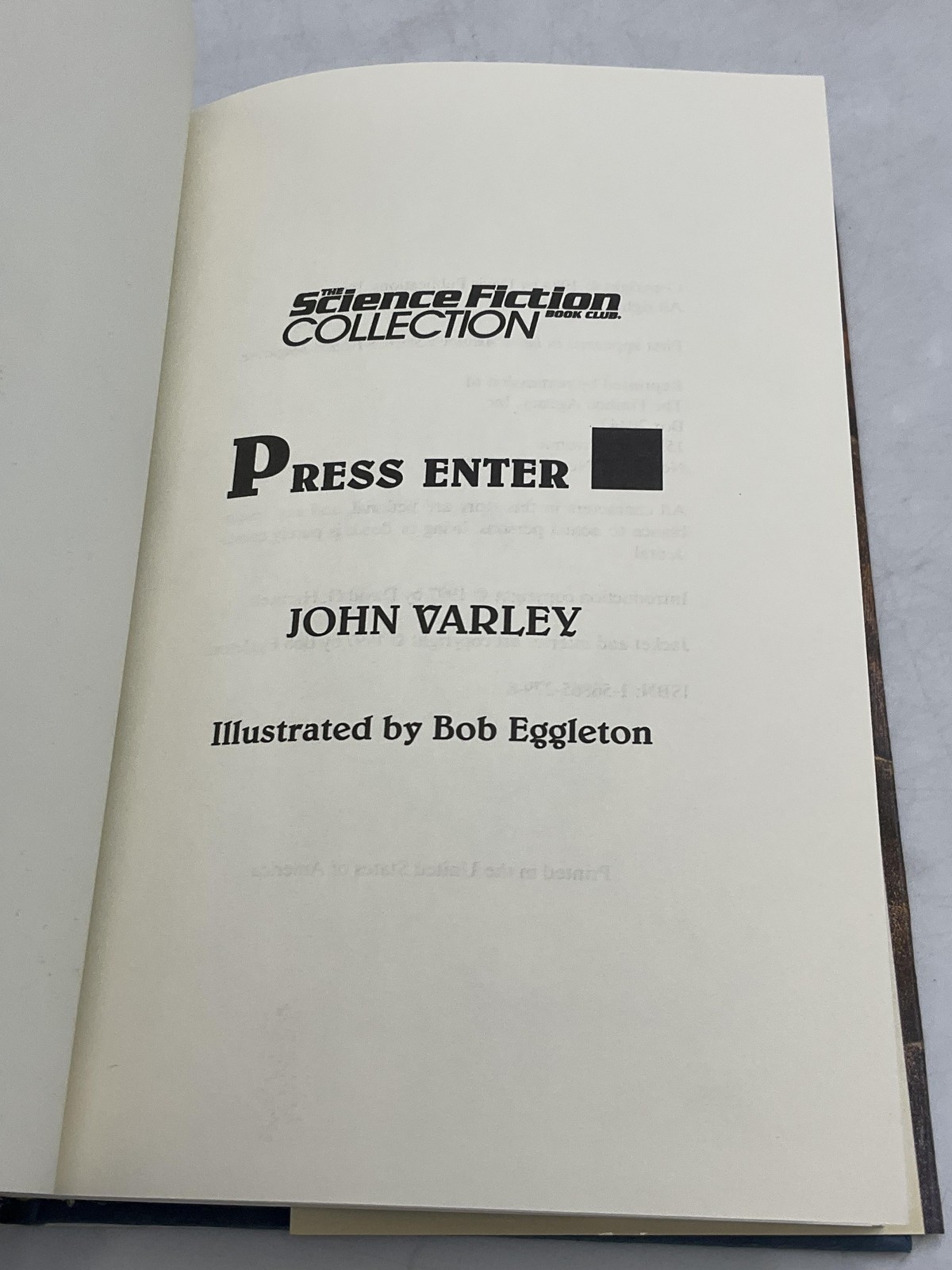 Vintage Press Enter John Varley Science Fiction Collection HC DJ 1997 USA