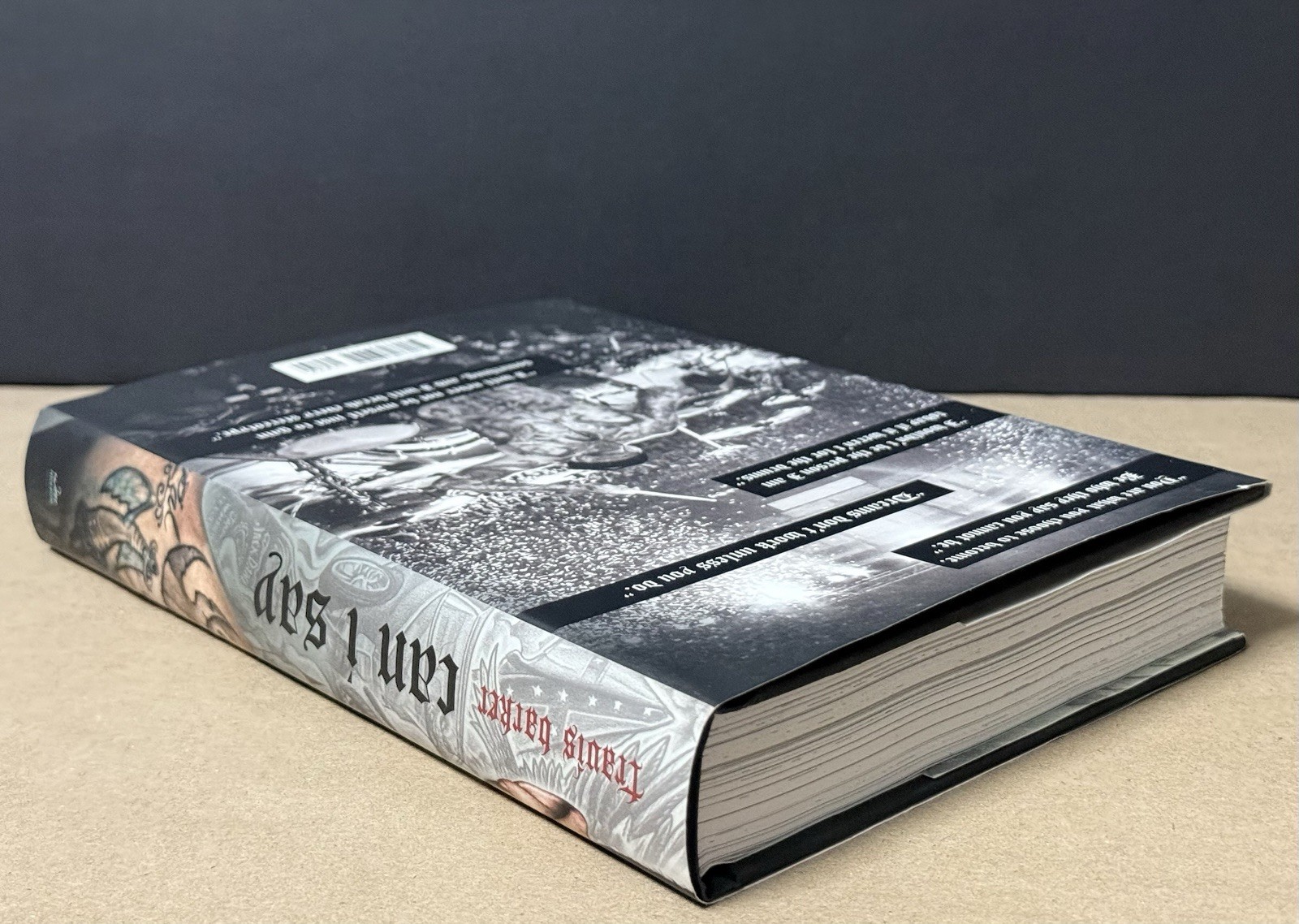 Travis Barker With Gavin Edwards Can I Say Hardcover Book