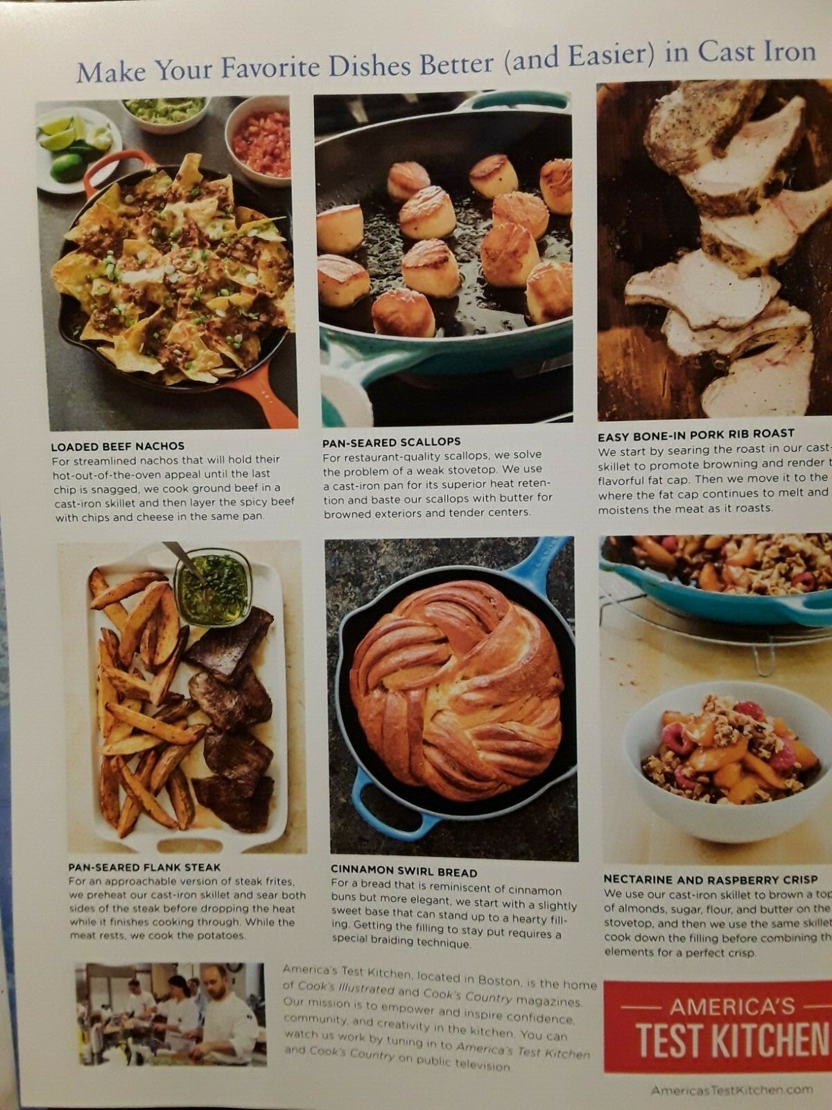 AMERICA’S TEST KITCHEN MAGAZINE | COOK IT IN CAST IRON | 72 RECIPES | 144 PAGES