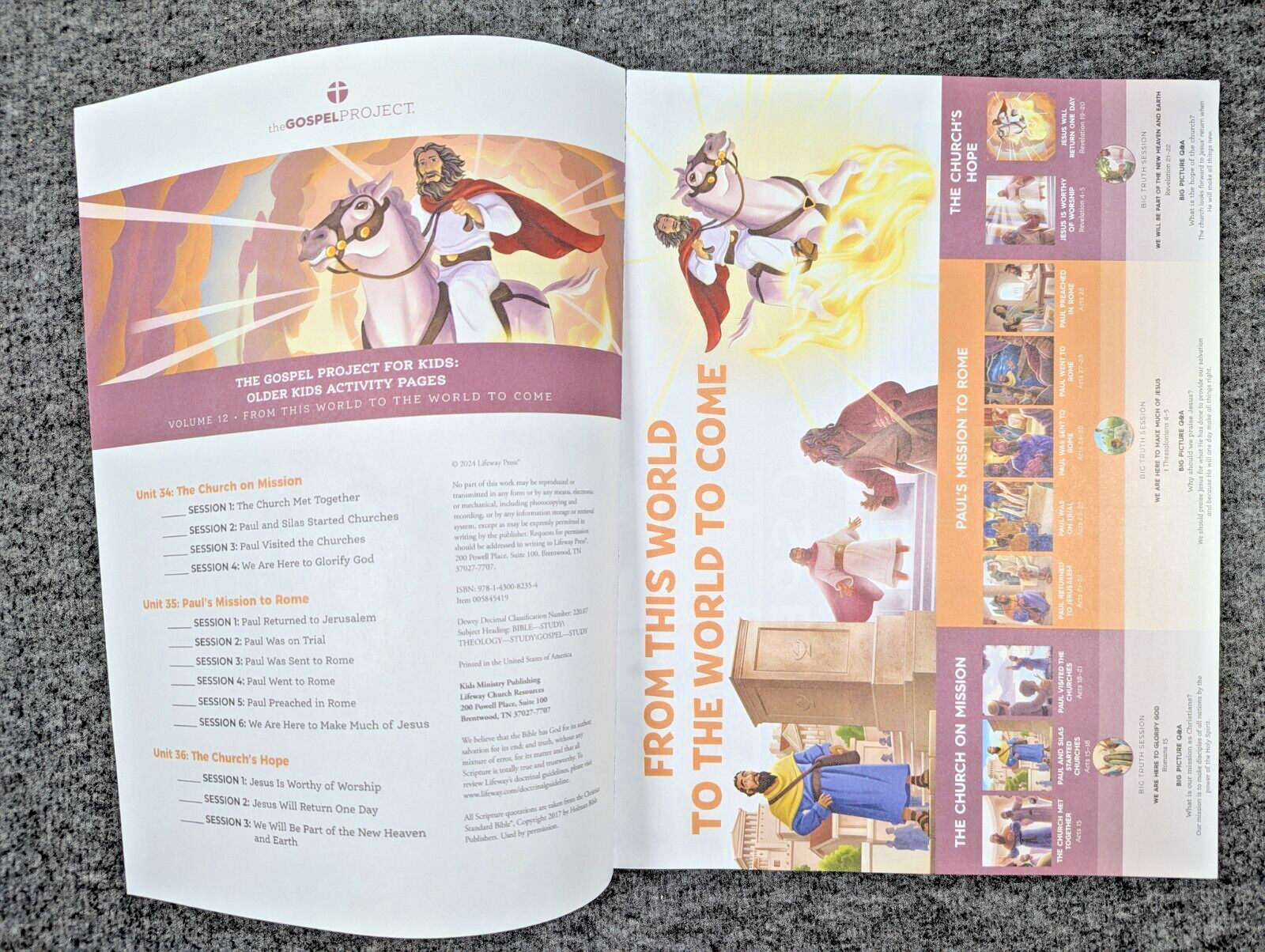 The Gospel Project for Kids Bundle Volume 12, Leader Guide Activity Pages DVD…