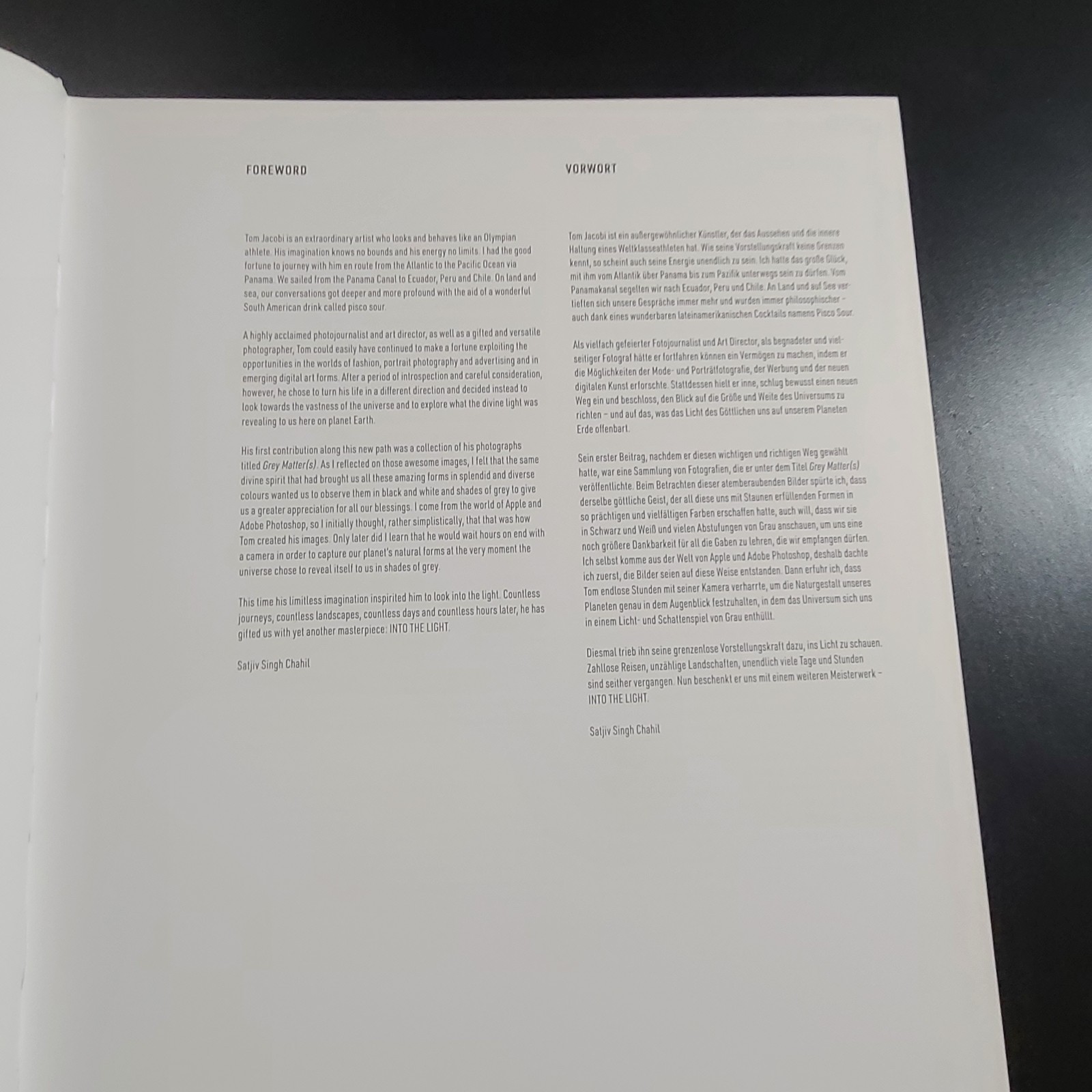 Tom Jacobi Into the Light Hirmer Hardback Coffee Table Book 2018