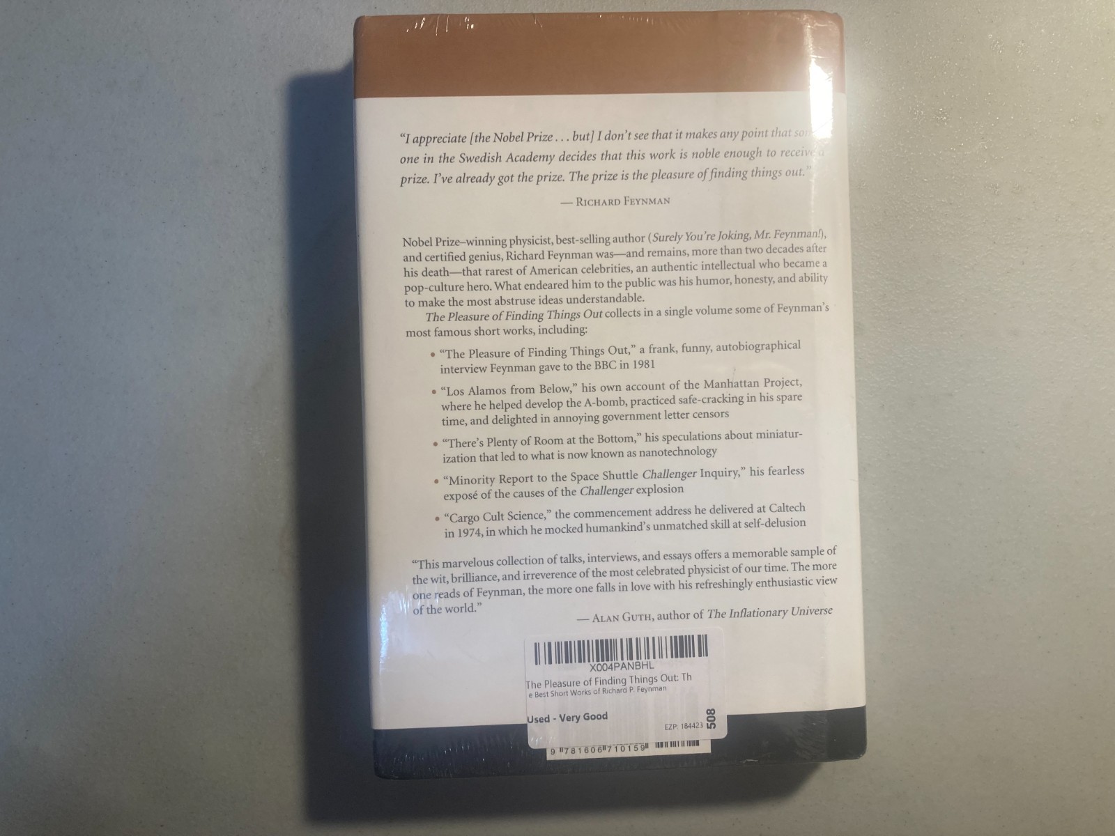 Pleasure of Finding Things Out Richard P. Feynman Essays Science Physics