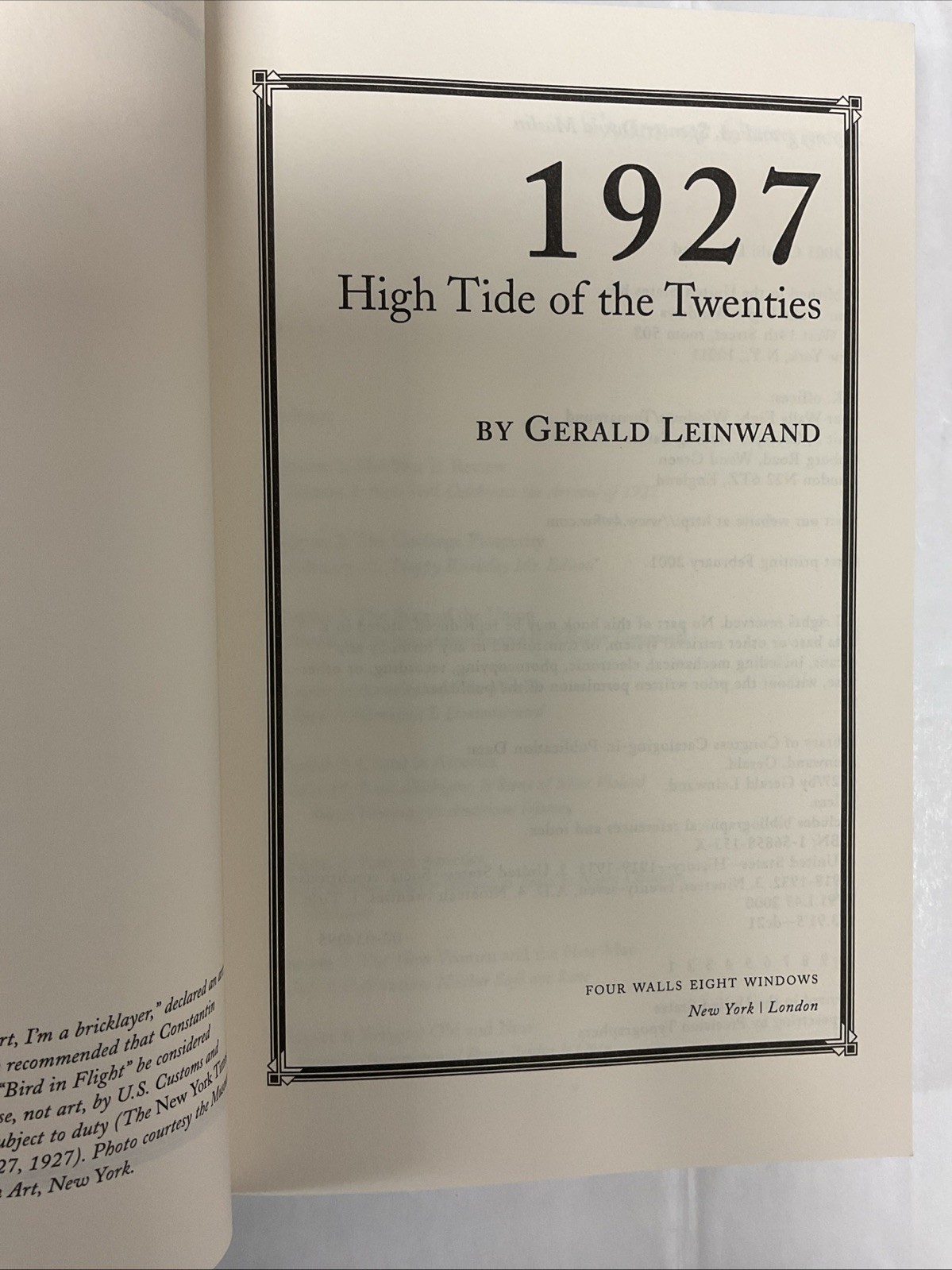 1927: High Tide of the 1920’s by Gerald Leinwand (2001, Trade Pbk)