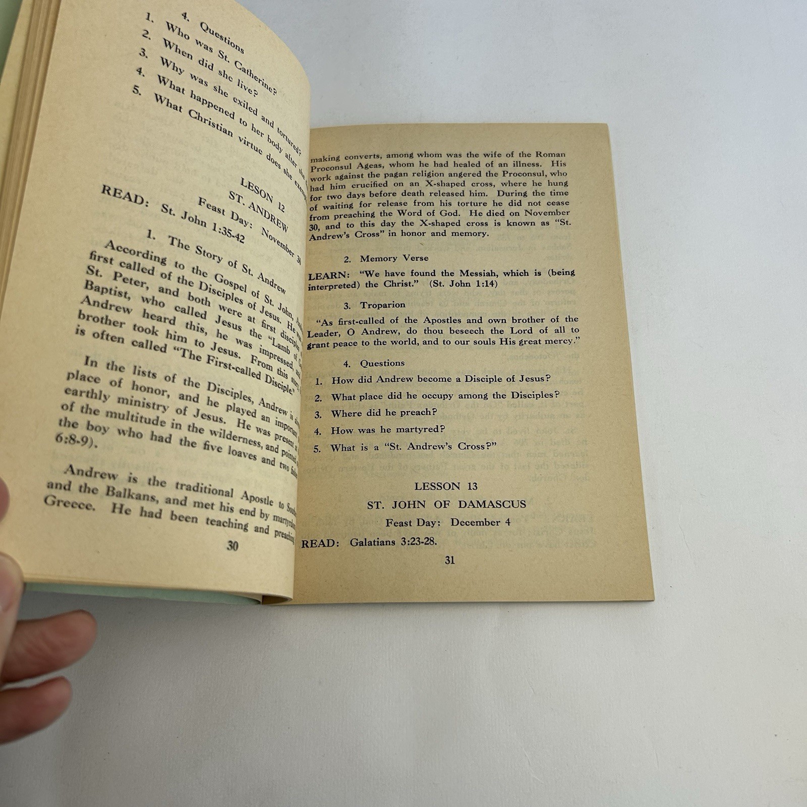 Forty Saints Of The Holy Eastern Orthodox Catholic & Apostolic Church 1960 Vtg