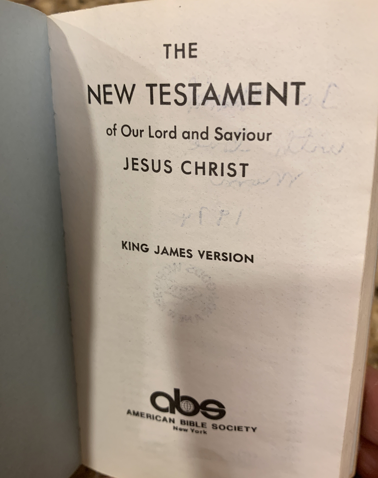 New Testament Pocket Wooden Cover / King James Version American Bible Society