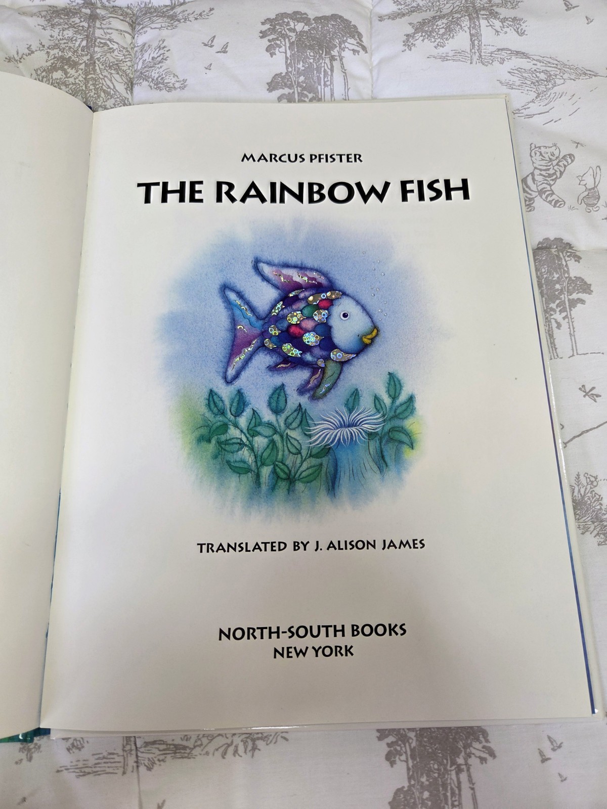 The Rainbow Fish by Marcus Pfister Hardcover 1992 Foil Illustrated Book
