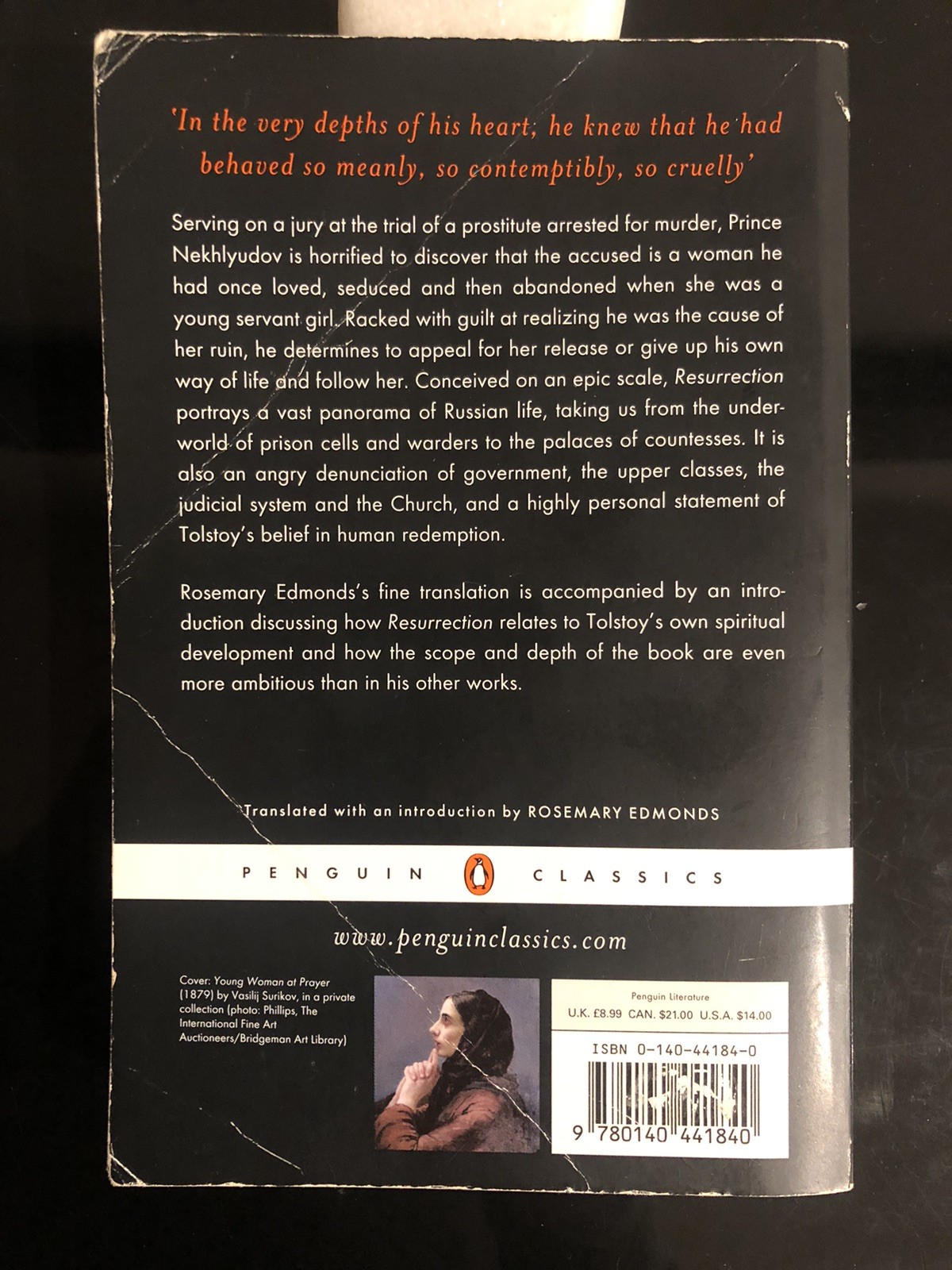 Leo Tolstoy Resurrection Penguin Classics UK 2004 Edition VG