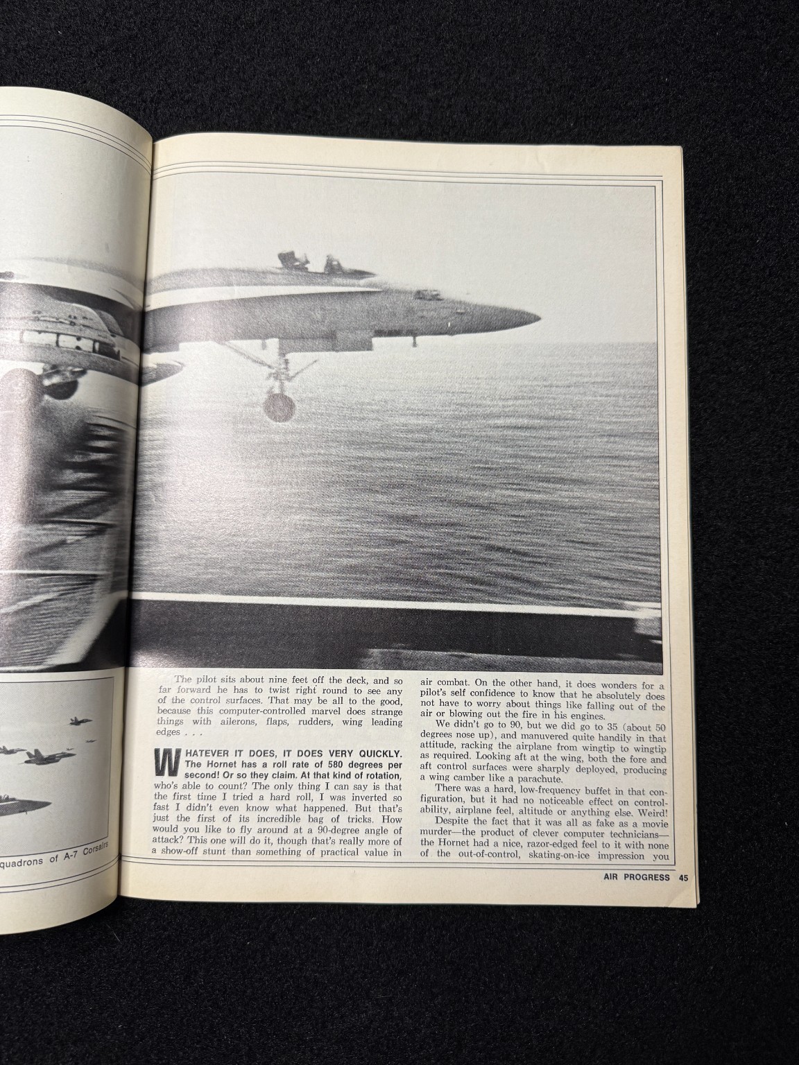 Air Progress Magazine August 1986 F/A-18 Hornet Cheyenne 400LS NASA Aircraft