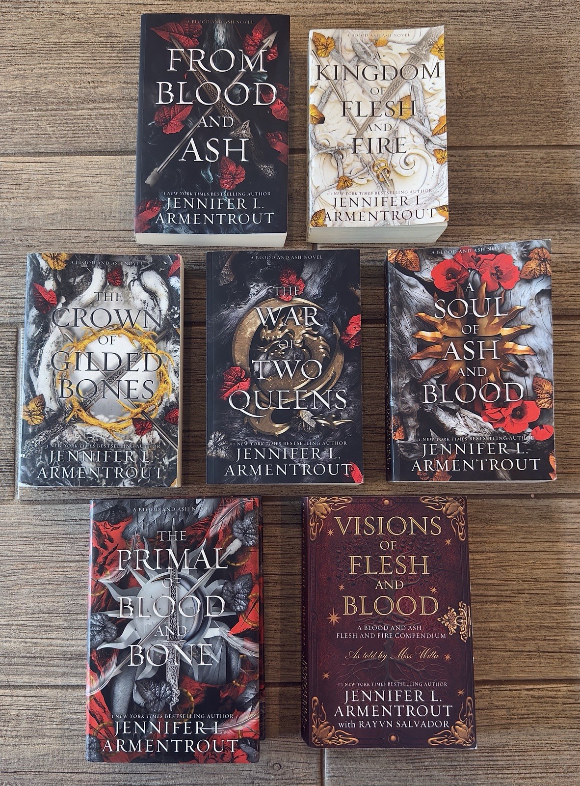 Blood and Ash Book Set x7 – includes Visions of Flesh and Blood – Armentrout