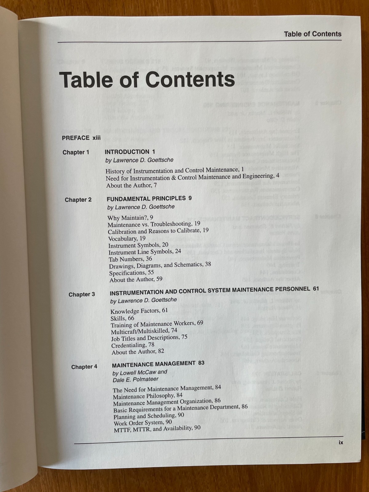 Maintenance of Instruments and Systems – Goettsche – ISA Practical Guide Book