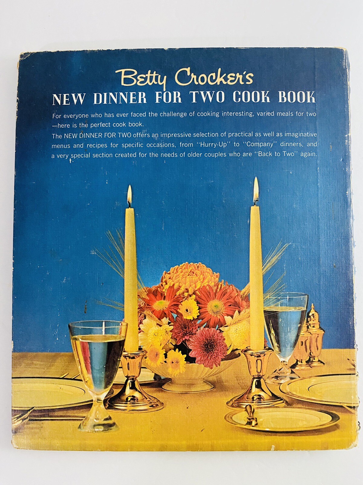 Betty Crocker’s New Dinner for Two Cookbook 1960s Hardcover 156 pages