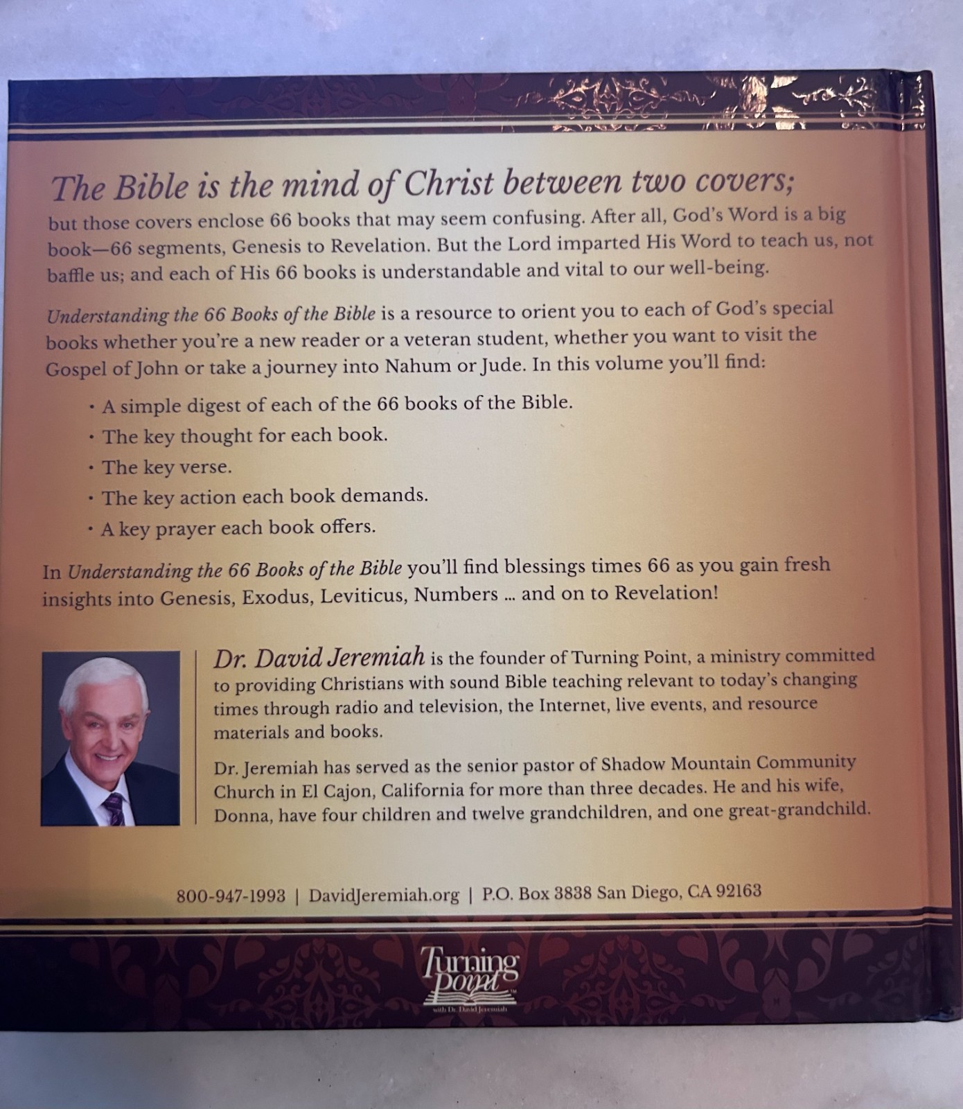 Understanding the 66 Books of the Bible by David Jeremiah (Hardcover)