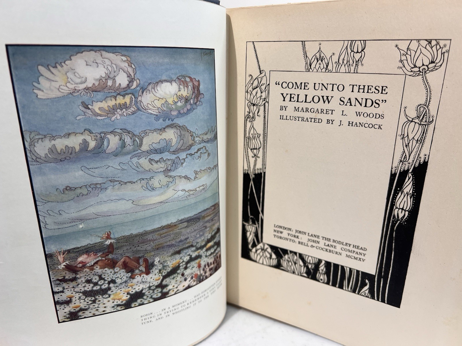 1915 – Come Unto These Yellow Sands, Margaret L. Woods, 1st Edition, Illustrated