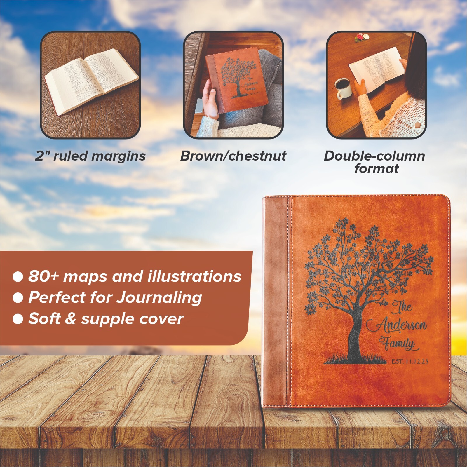 Personalized ESV Family Bible, ESV Journaling Study Family Bible, Wedding Gifts