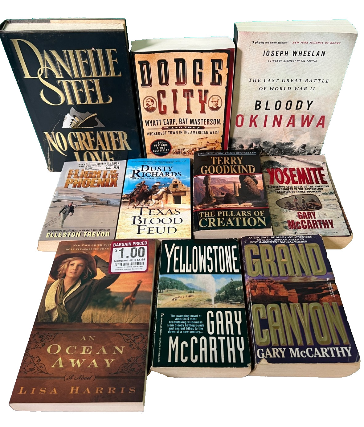 Western Adventure Historical Lot 10 Books Paperback Hardcover Book Yellowstone