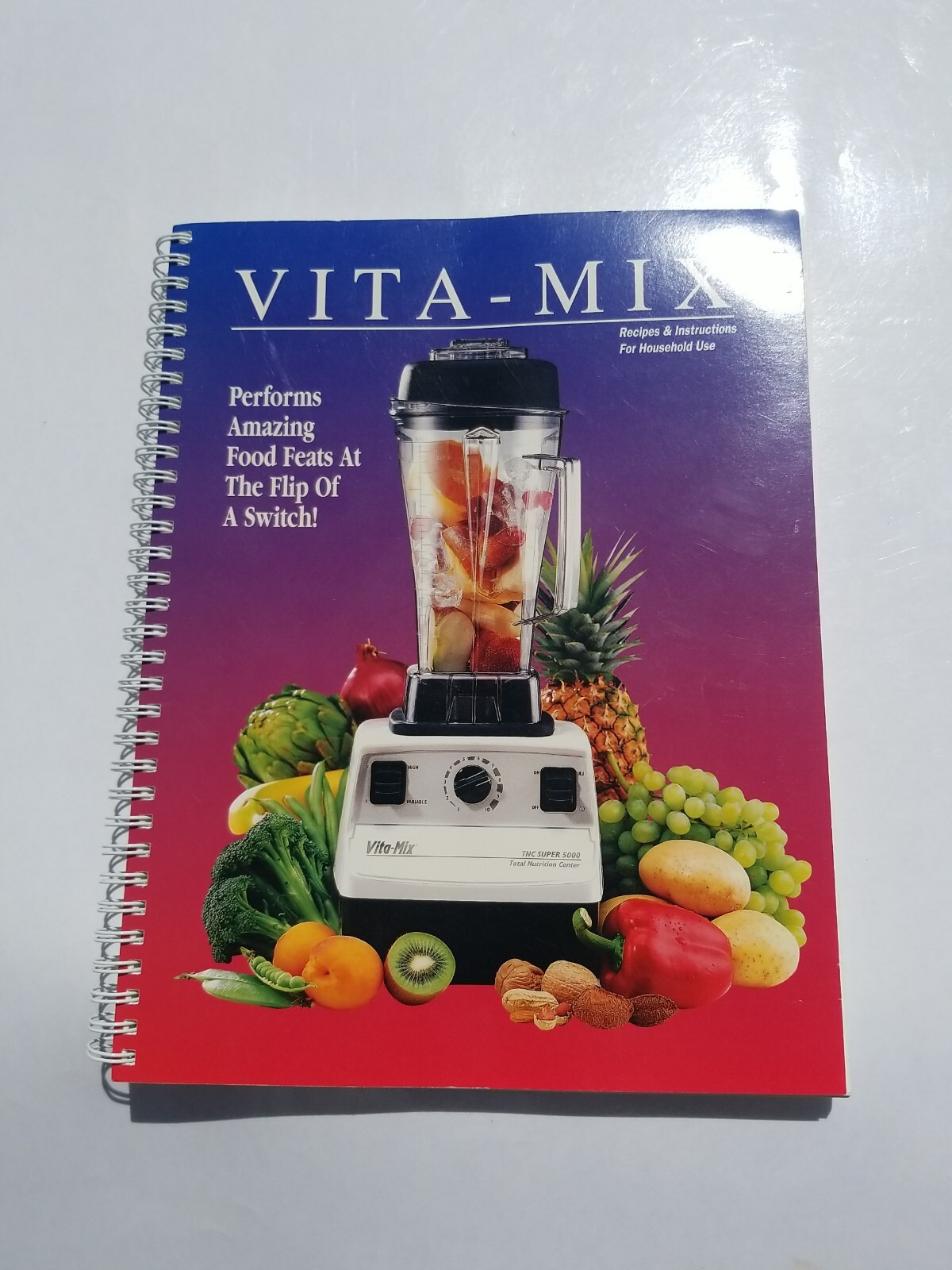 VITA-MIX Recipes and Instructions For Household Use Book Guide 1996 1997