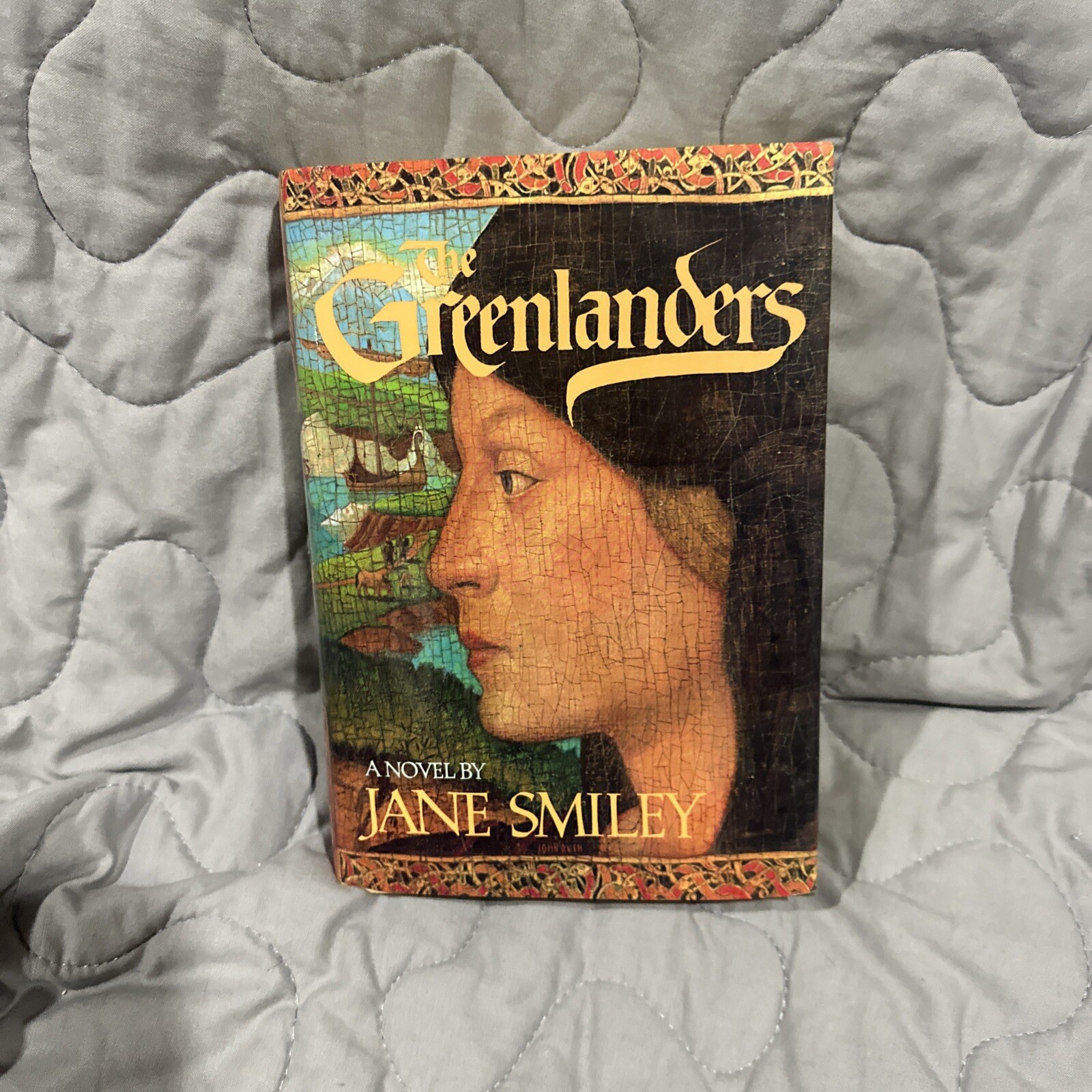 THE GREENLANDERS by Jane Smiley 1988 HC/DJ ~ 1st Edit 1st Print +Postcard