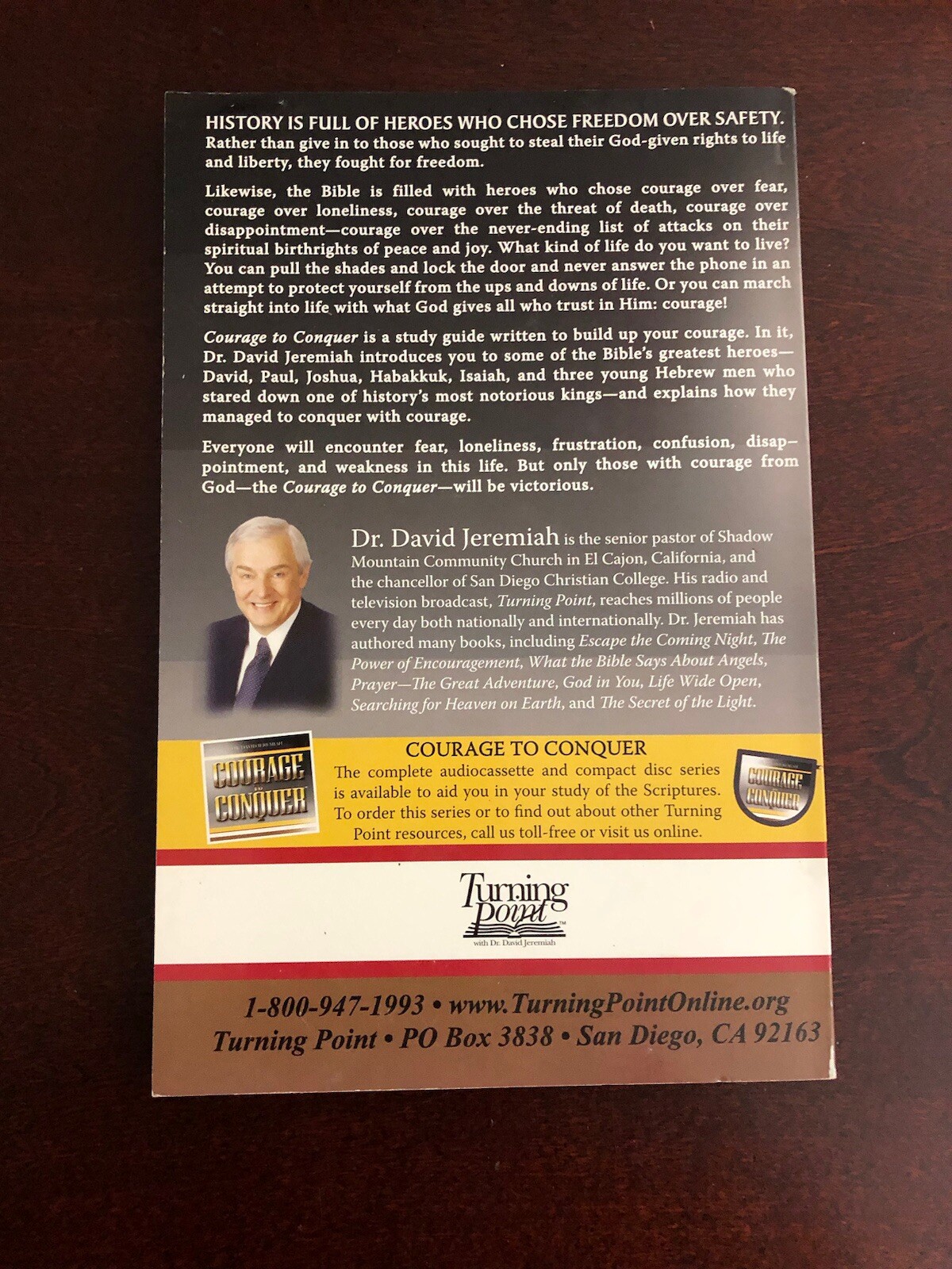 Courage To Conquer Study Guide (2005, Paperback) By David Jeremiah