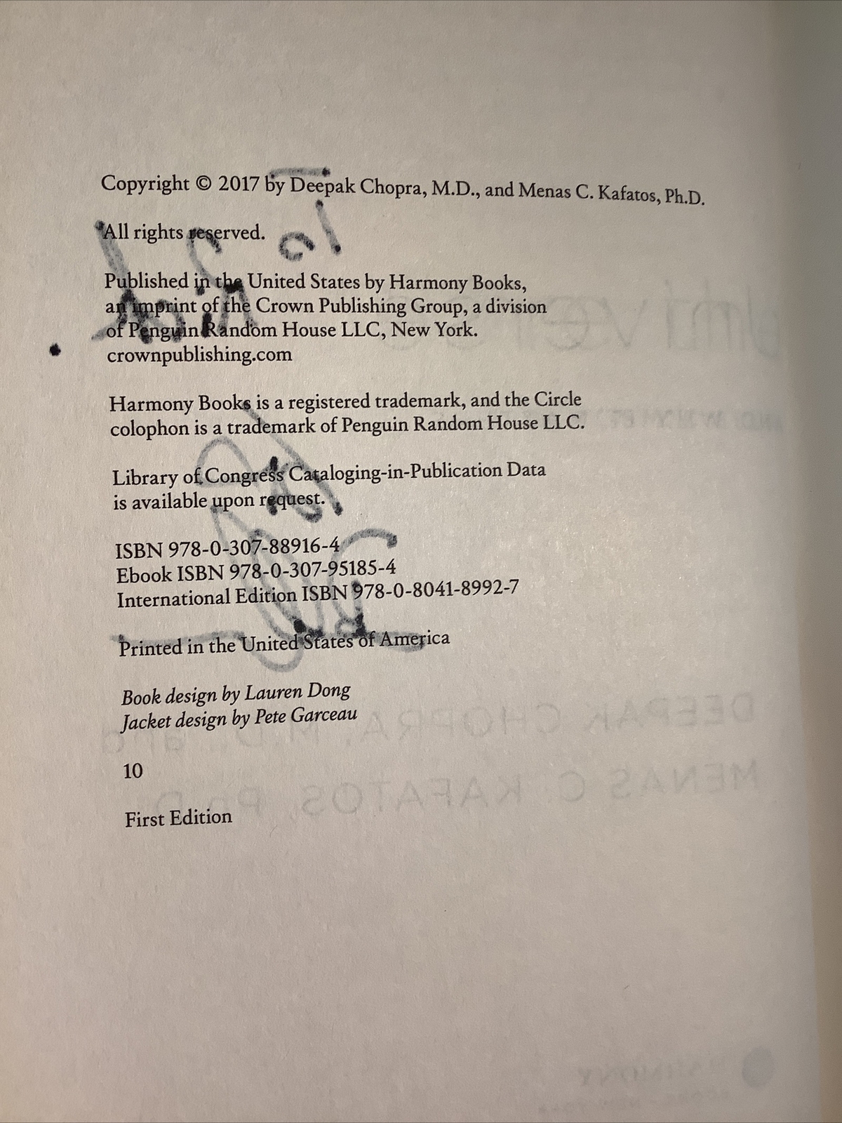 SIGNED 1st Edition – You Are The Universe (2017, Hardcover) with Dust Jacket