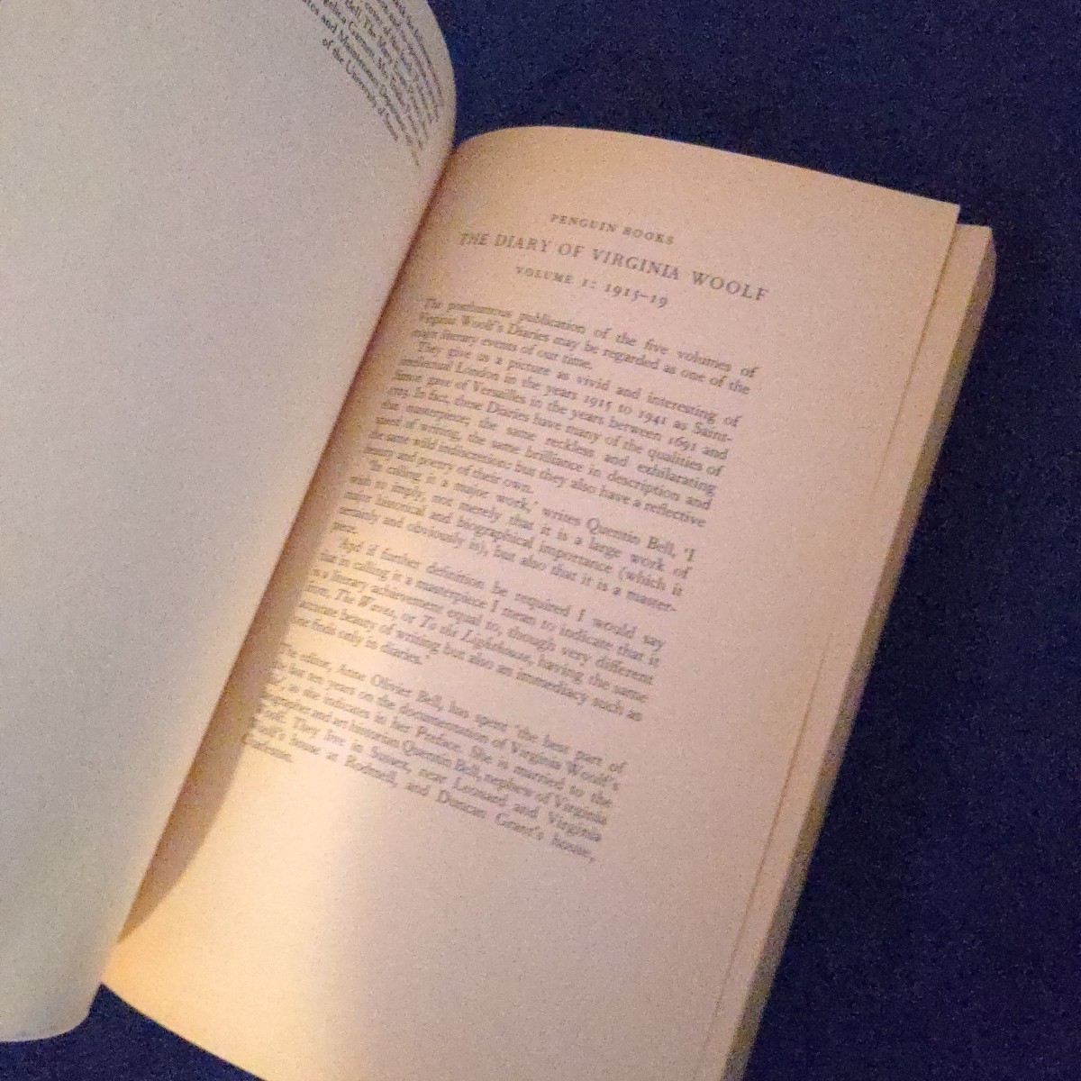 The Diary of Virginia Woolf, Vol. 1: 1915-1919, Paperback Book 1983 Printing Vtg
