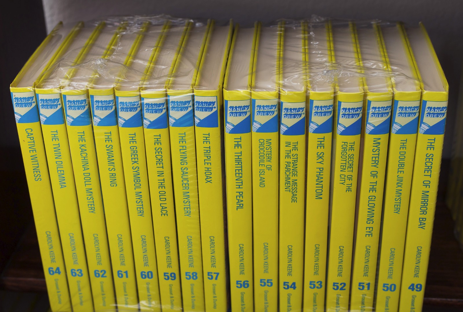 NANCY DREW Mystery Stories Complete Set 1-56 + 57 58 59 60 61 62 63 64 KEENE π