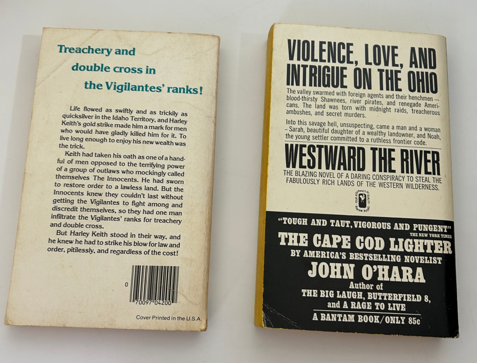 Vtg Western Paperback Lot of 8 Novels Frontier Tribal Romance Adventure 1960s