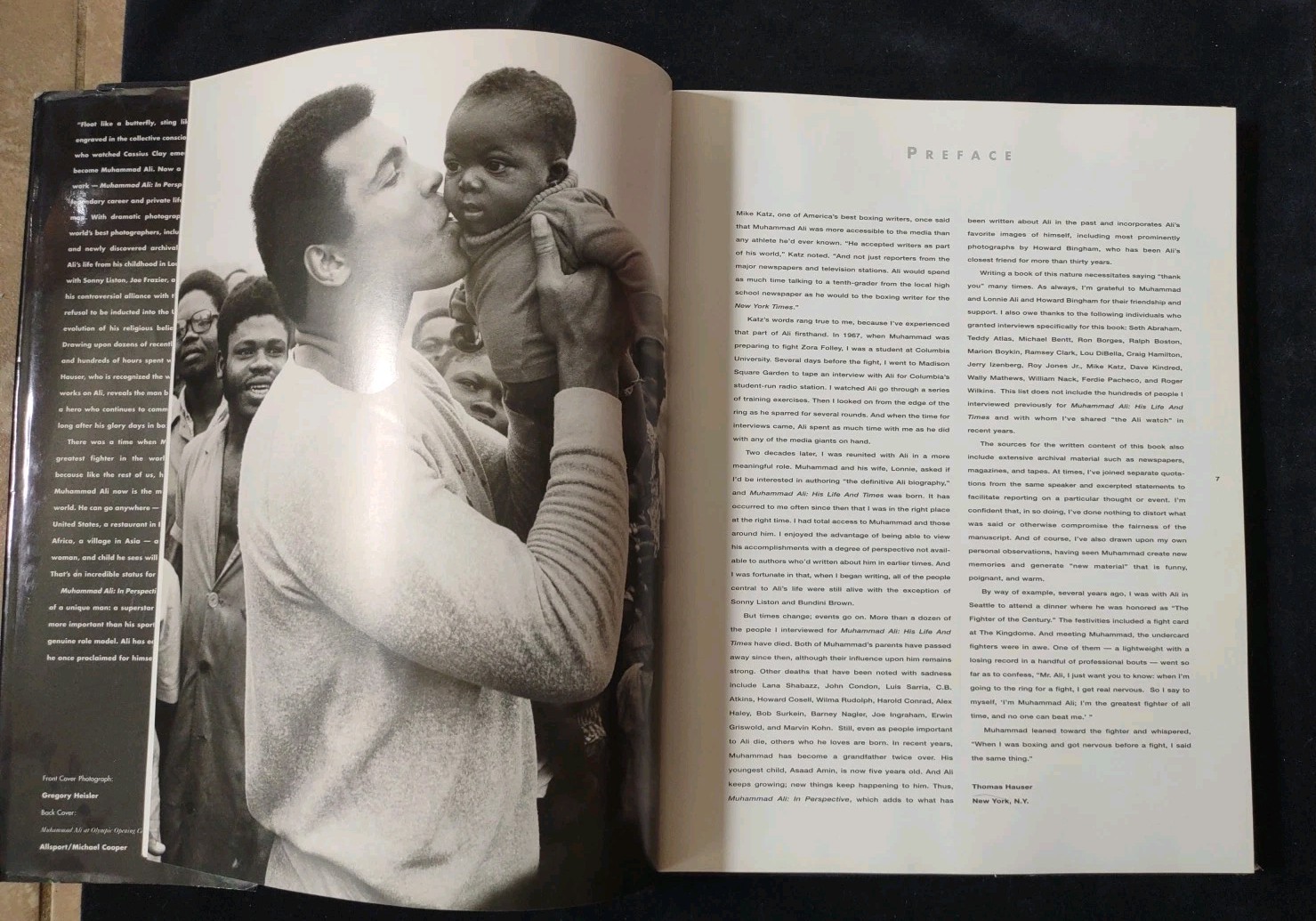 Muhammad Ali In Perspective Photographs Thomas Hauser Hardcover Book Clay Boxing