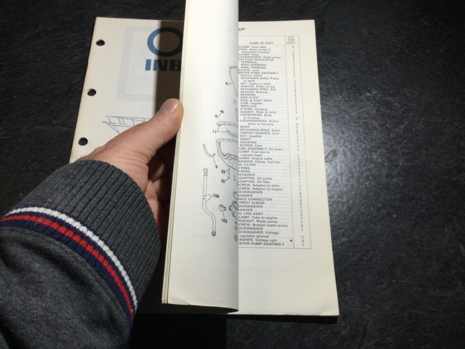 1981 OMC Inboards Parts Catalog GM 305 5.0L V8, GM 350 5.7L, GM 454 7.4L V8