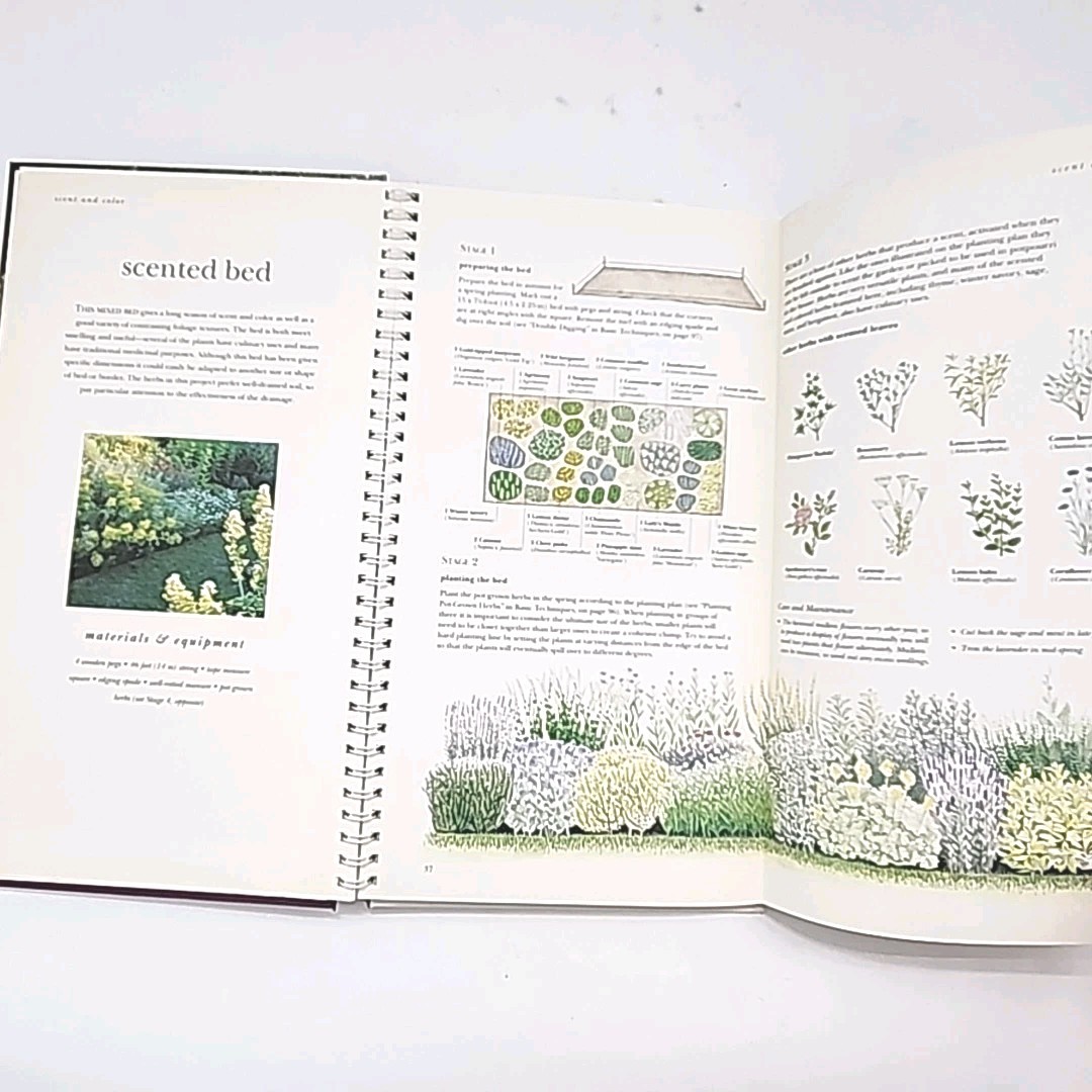 Gardening with Herbs by George Carter 1st Edition Spiral Bound Hardcover Book
