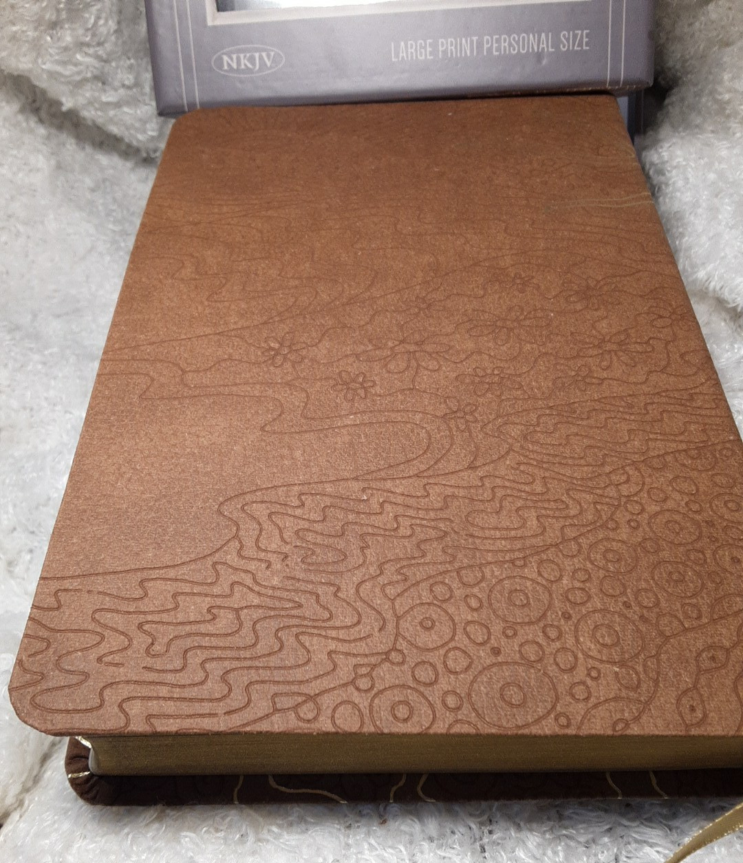NKJV Bible Large Print Personal Reference Designer Series Natural Faith NIB