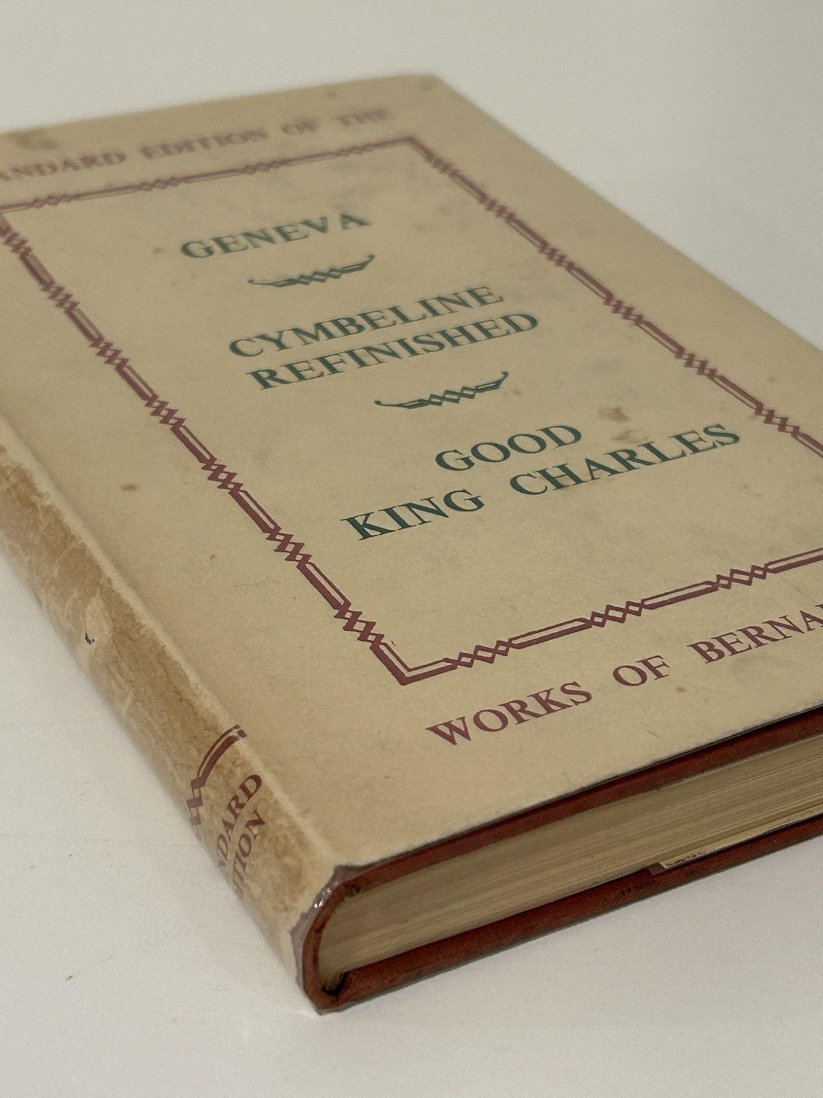 GEORGE BERNARD SHAW PLAYS: GENEVA, CYMBELINE, GOOD KING CHARLES / UK 1946 HCDJ