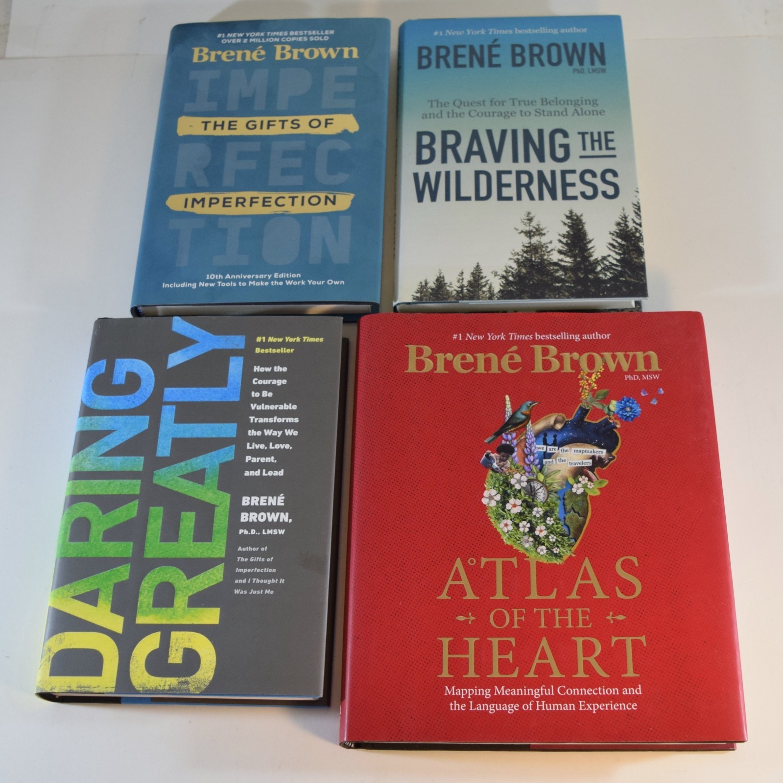 Lot of 4 Brene Brown Hardcover Books – Daring Greatly + Atlas of the Heart ++