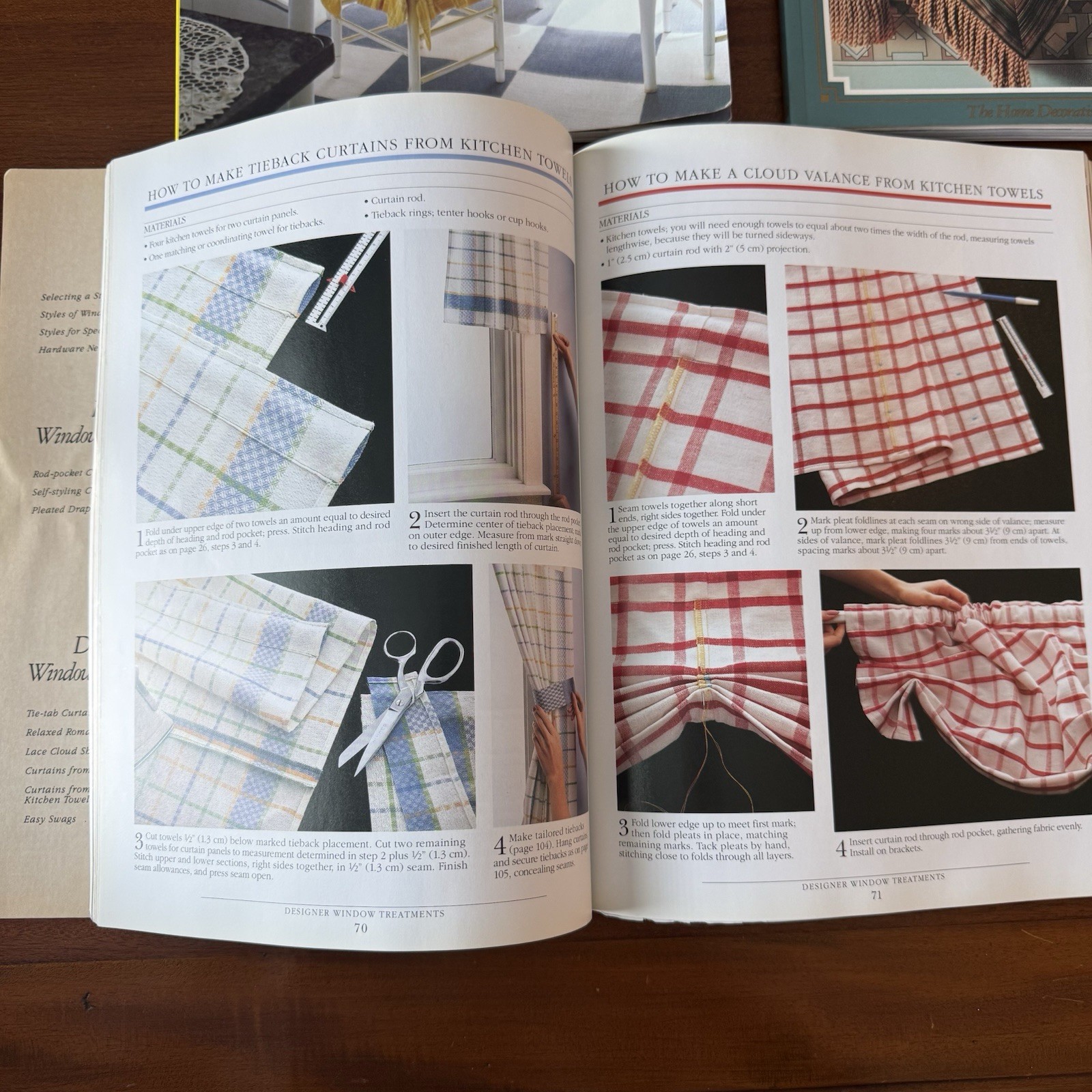 Vintage 90s Window Treatment Home Decor Books Lot of 3 DIY Valance Drapery
