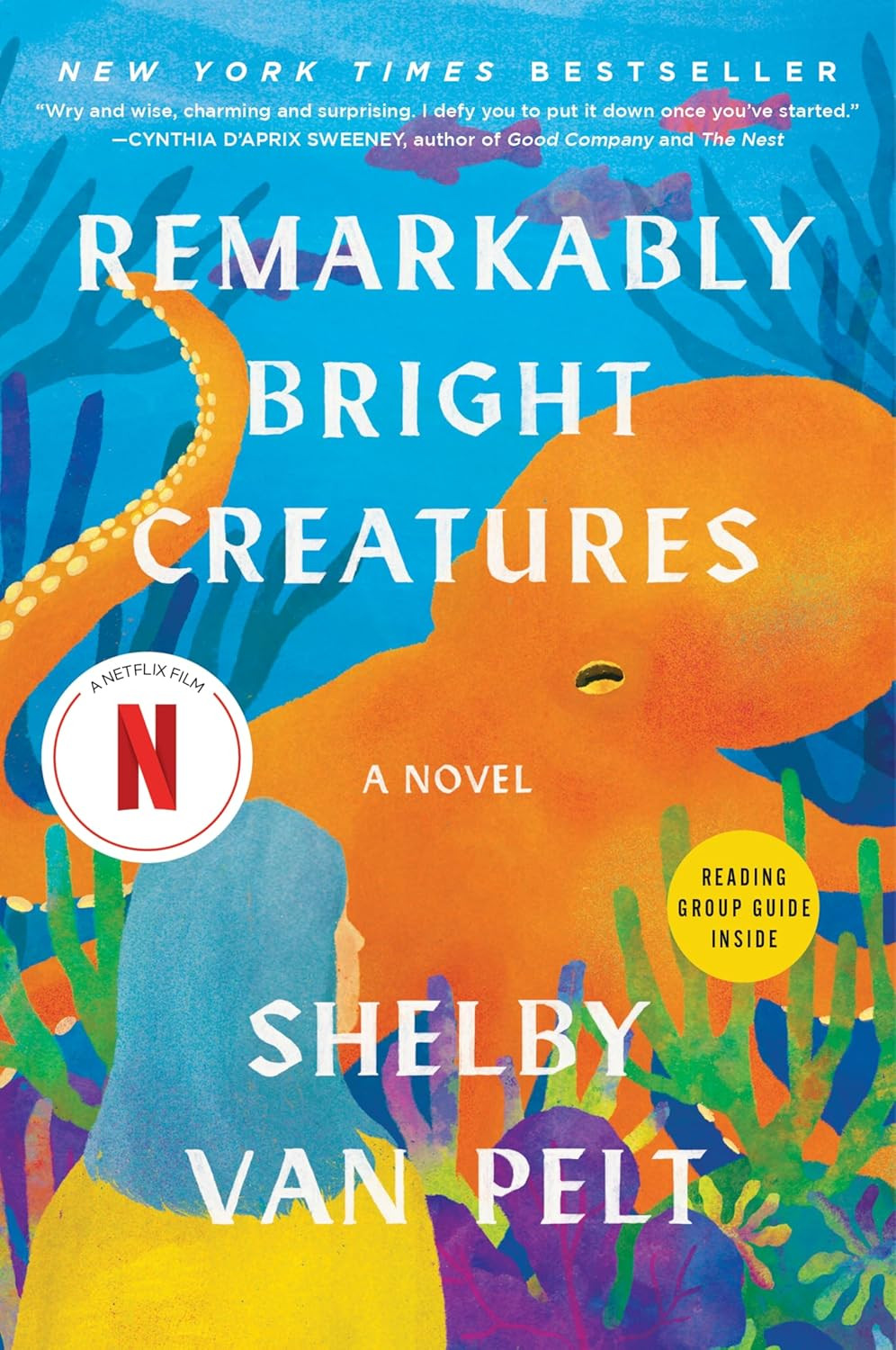 Remarkably Bright Creatures Novel Shelby Van Pelt Hardcover Book Netflix Film Ne