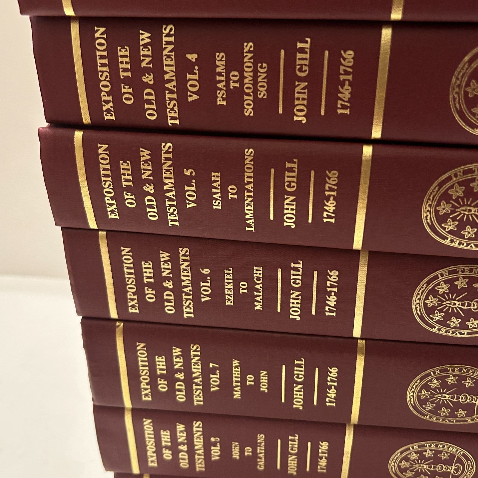 John Gill Exposition of the Old & New Testaments 9 Volume Commentary Complete