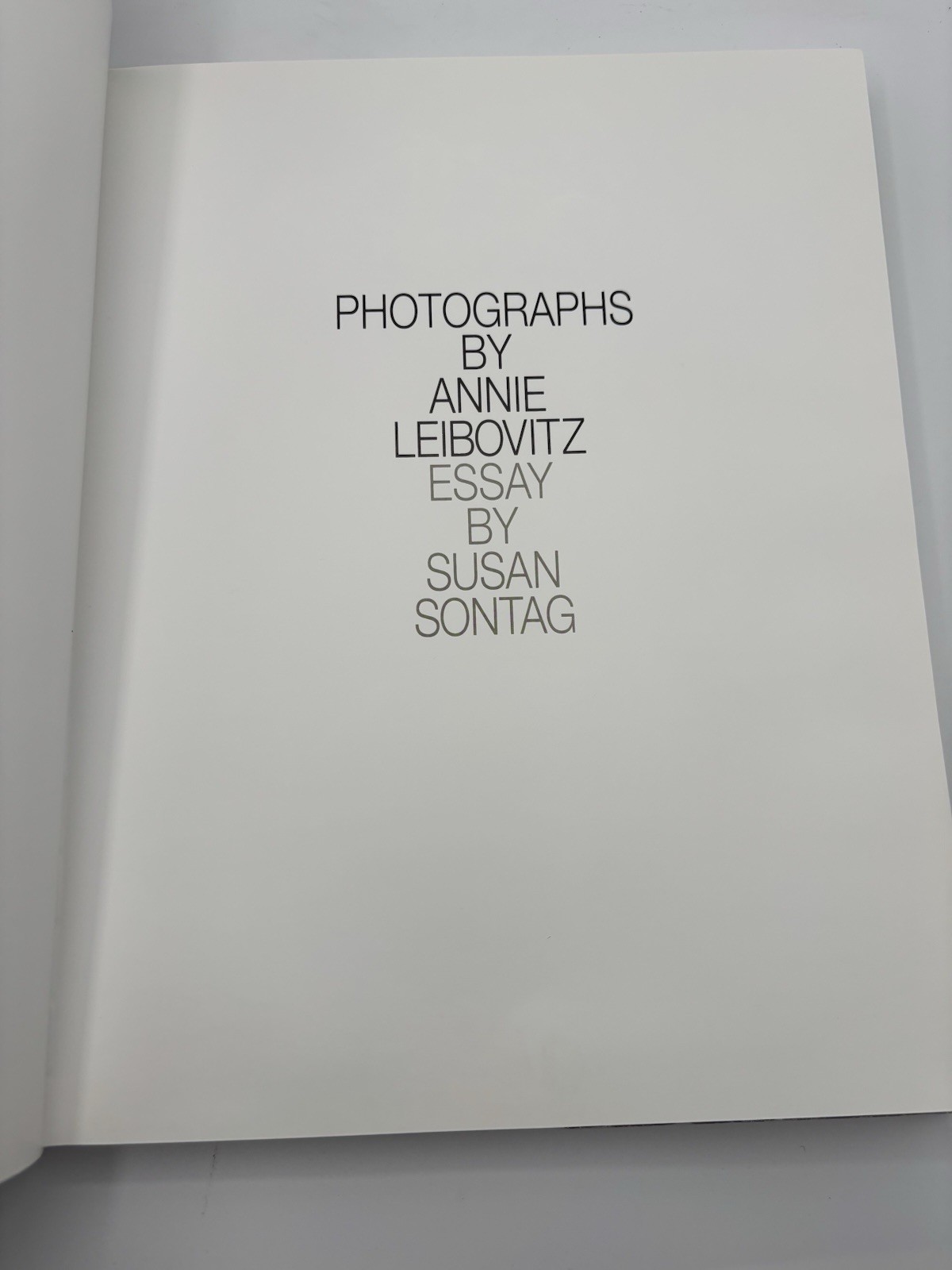 Annie Leibovitz “Women” Susan Sontag First Edition Hardcover Coffee Table Book