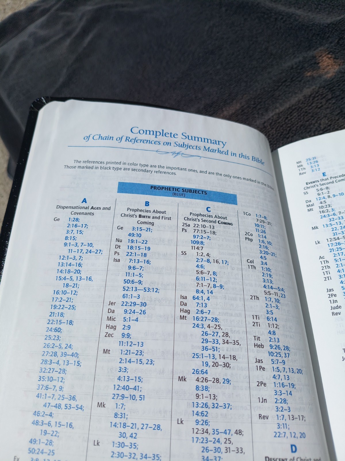 1998 NIV Prophecy Marked Reference Study Bible Bonded Leather Great Resource!