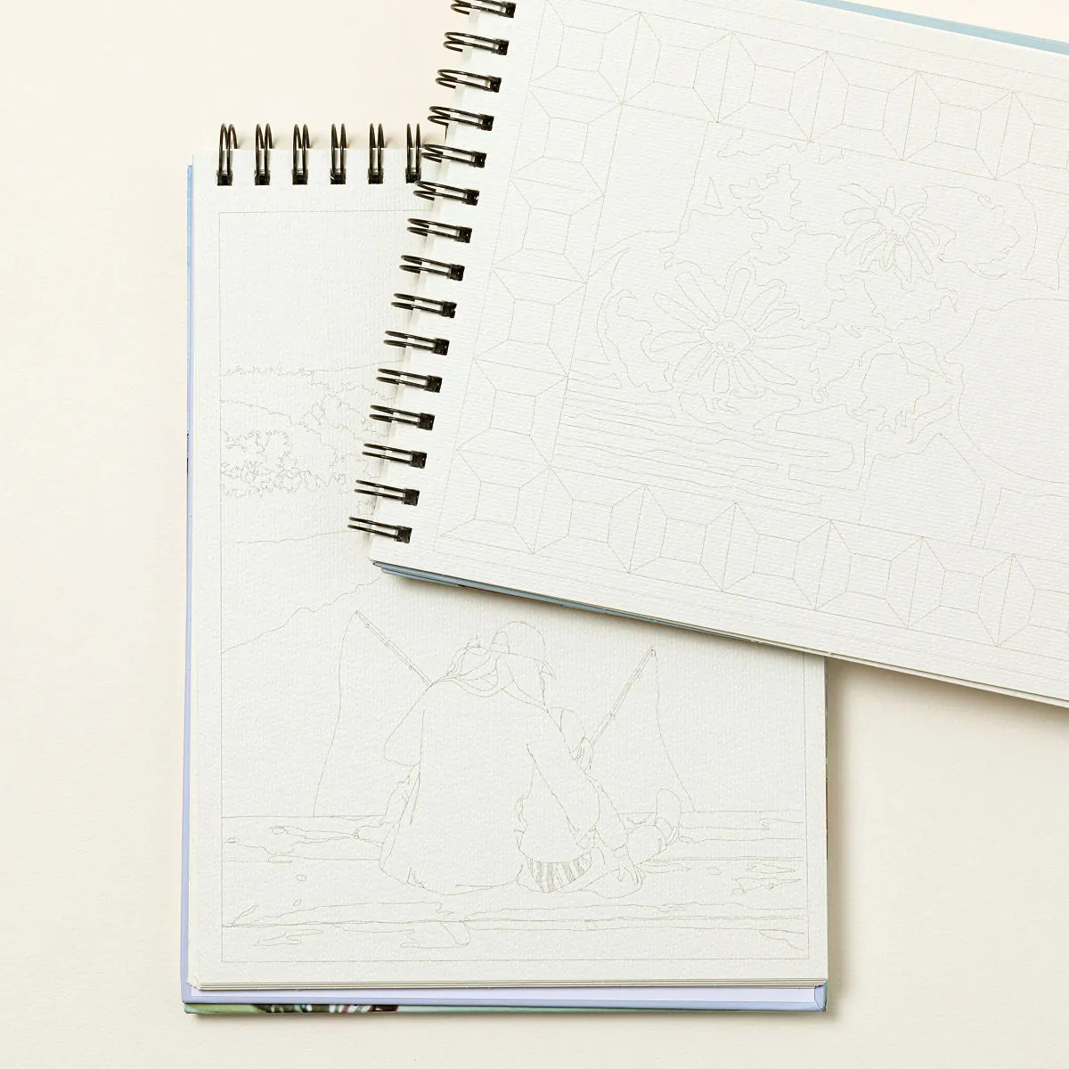 Watercolor Coloring Book with Tutorials