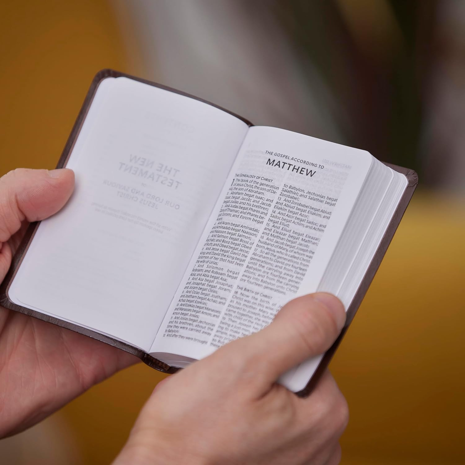 Holy Bible: Pocket New Testament with Psalms and Proverbs, Black, KJV