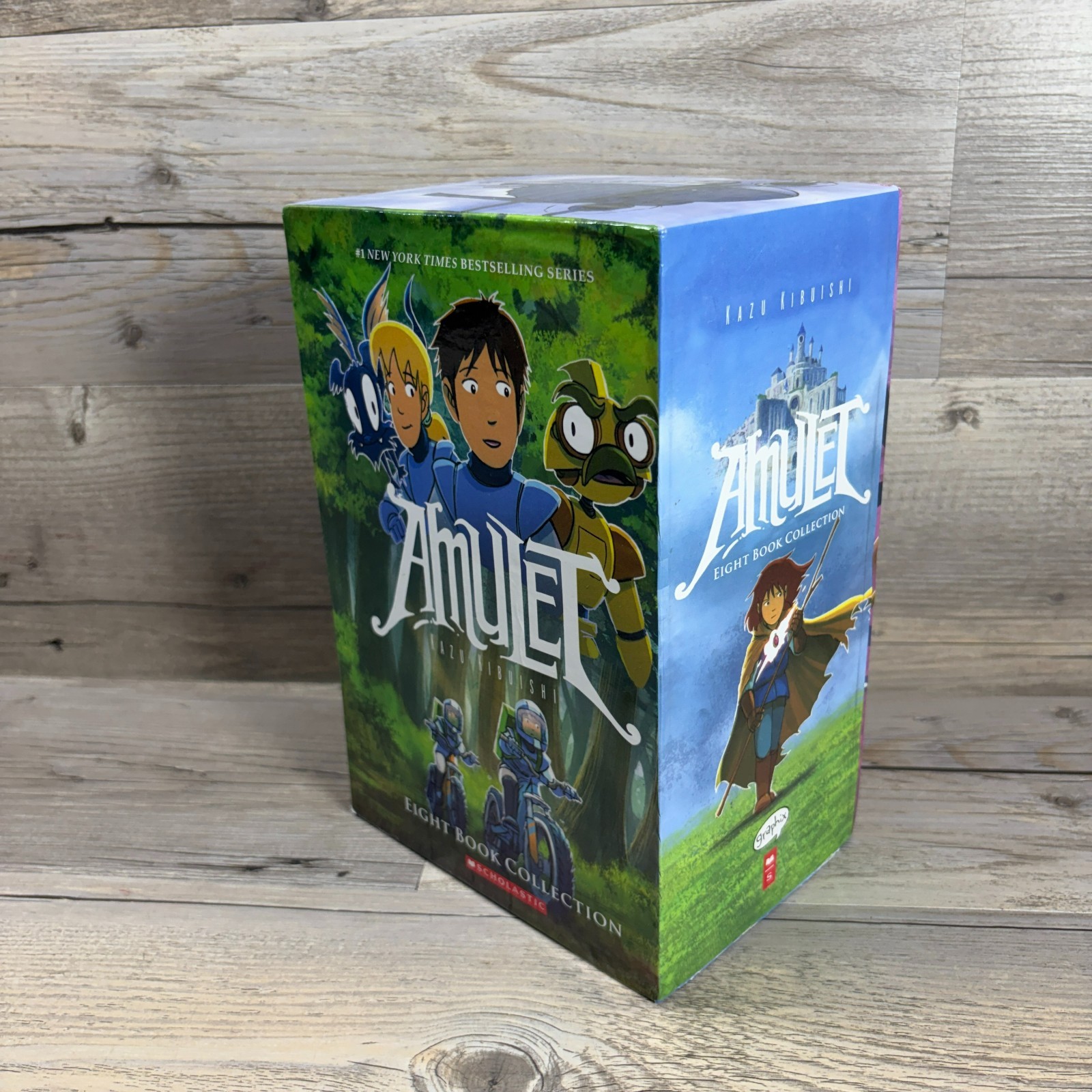 Amulet #1-8 Series Box Set Paperback Scholastic Book Collection By Kazu Kibuishi