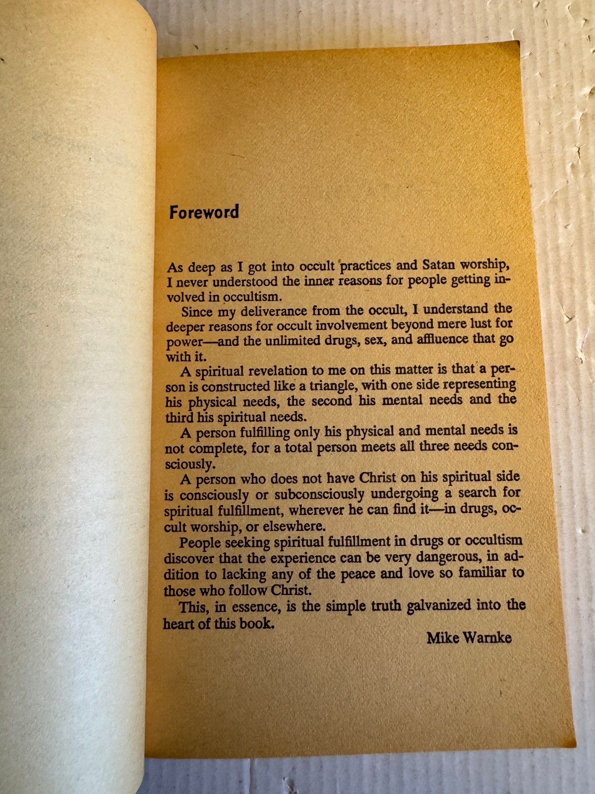 Satan Seller Mike Warnke 1972 Logos International Vintage Paperback Occult