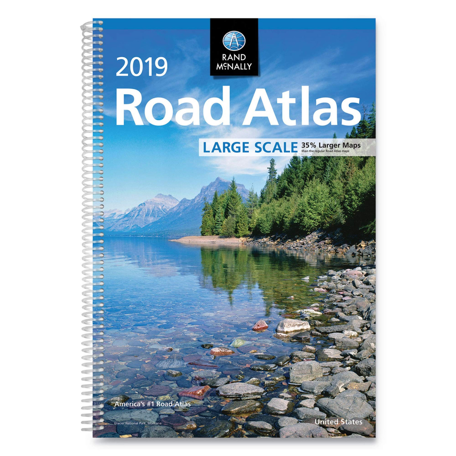 Rand McNally Road Atlases, 2019, Spiral, 264 Pages – – Misc. Supplies – Acce…