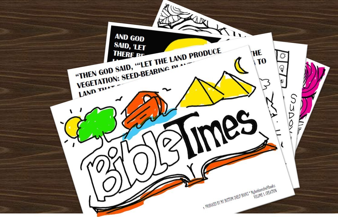 DIGITAL- 2026 BIBLE TIMES ACTIVITY COLOR BOOK vol 1 GENESIS 1*PRINT REQ’D* 11pgs