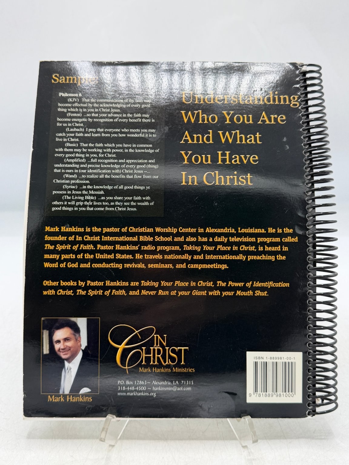 Spirit-Filled Scripture Study Guide Mark Hankins 1999 Revised Spiral-bound