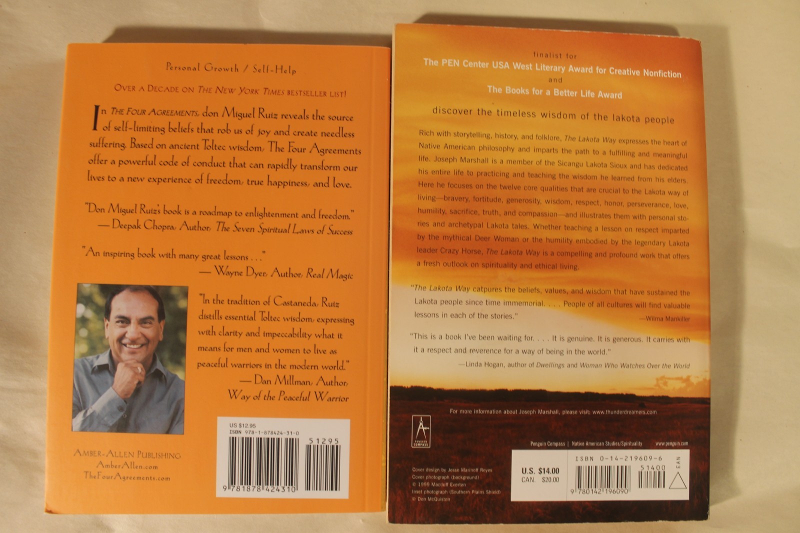 The Four Agreements, Power of Silence, Lakota Way & Way of The Peaceful Warrior