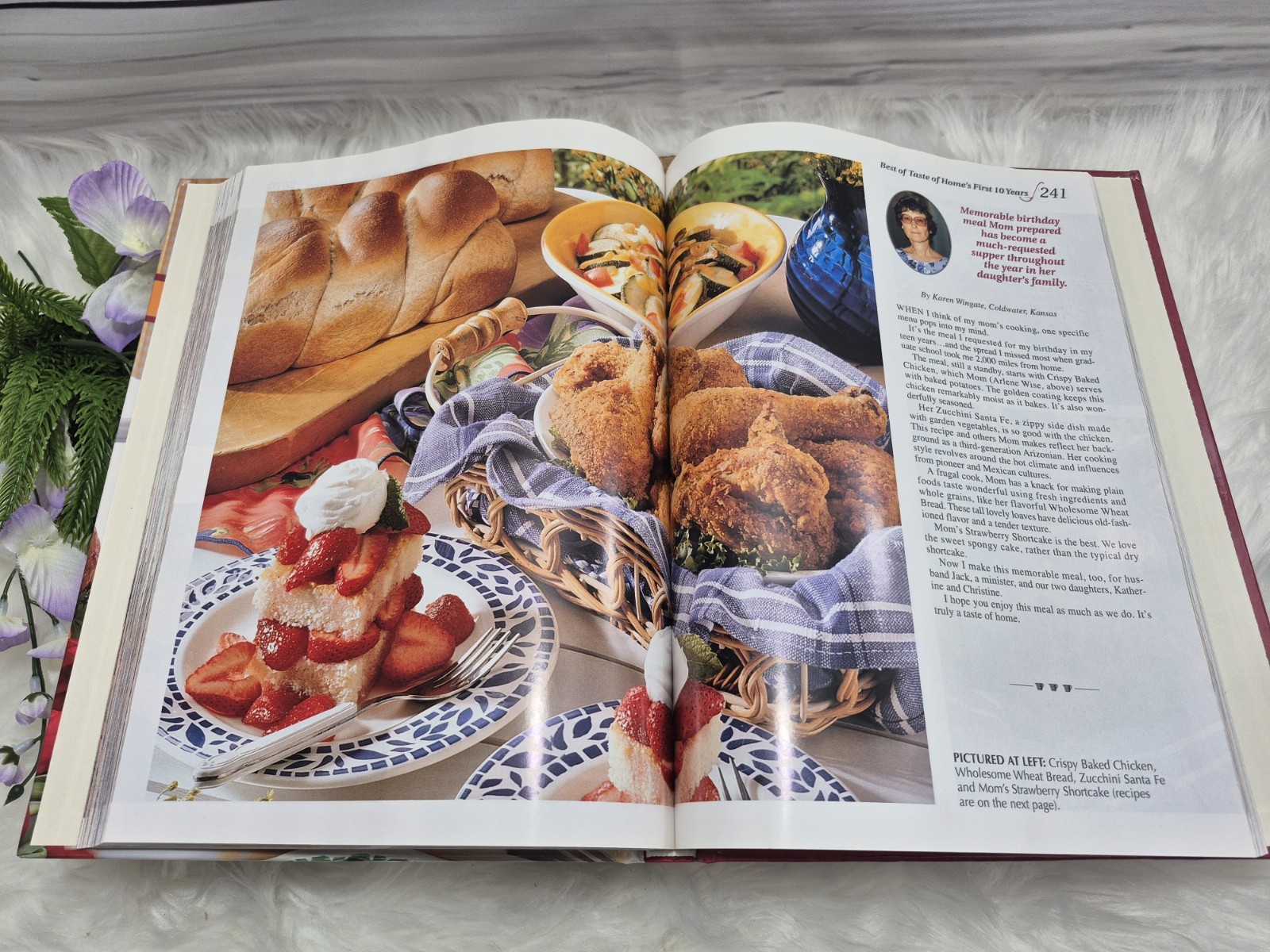 Best of Taste of Home First 10 Years Hardcover Cookbook, Color Photos, 352 pages